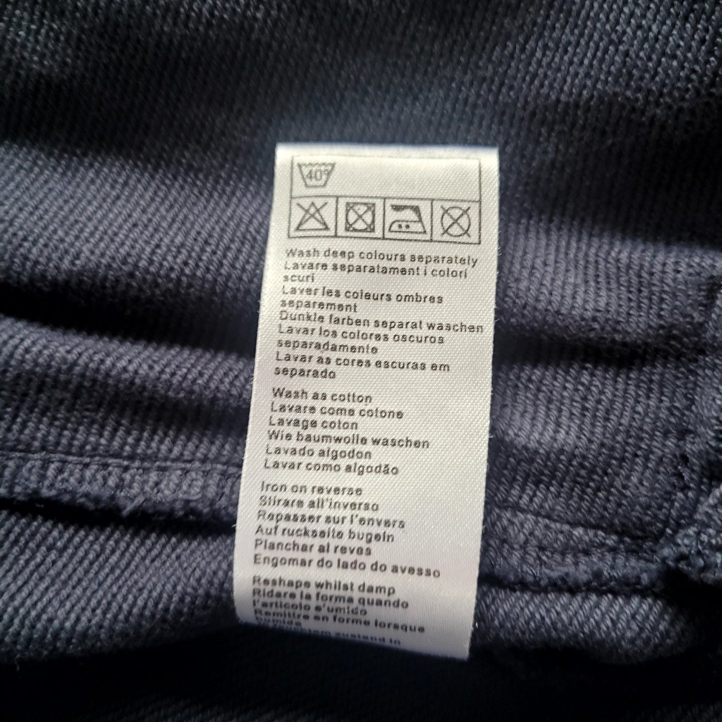Ellesse Italia Track Jacket Navy Blue Full Zip Track Top Made in Portugal Size: Medium