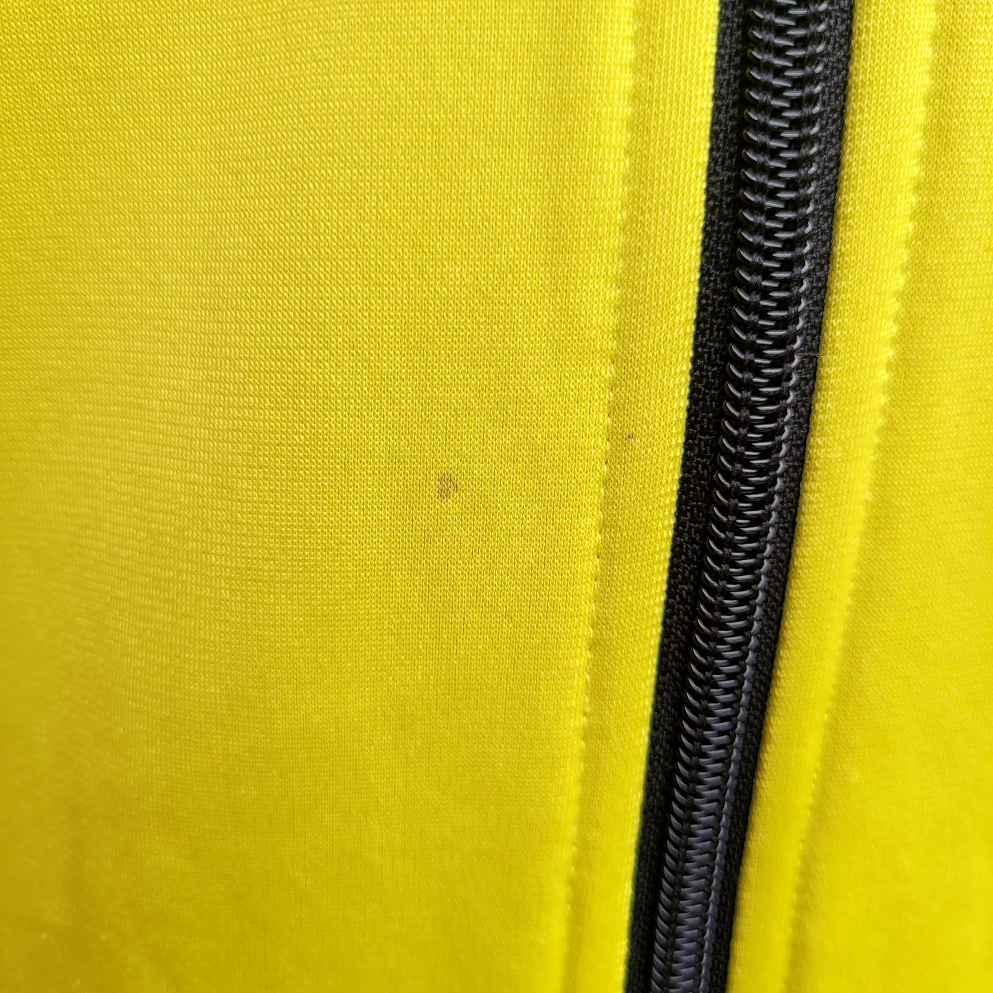 Banda Track Jacket – Neon Yellow / Blue Logo Tape Full Zip Size M