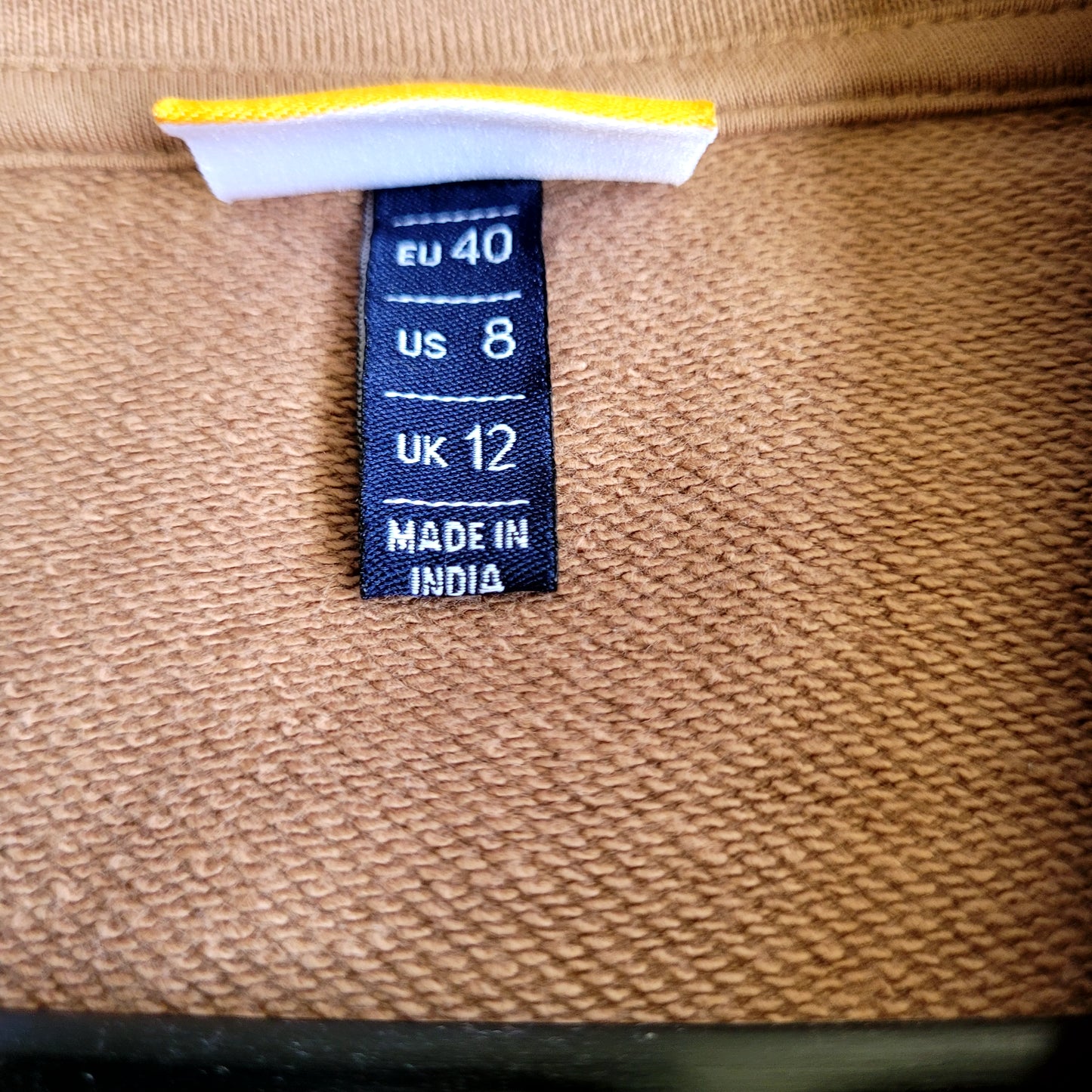 Ellesse Flora Colour Block Zip Hoodie – Sand / Cream / Burgundy Size: UK 12