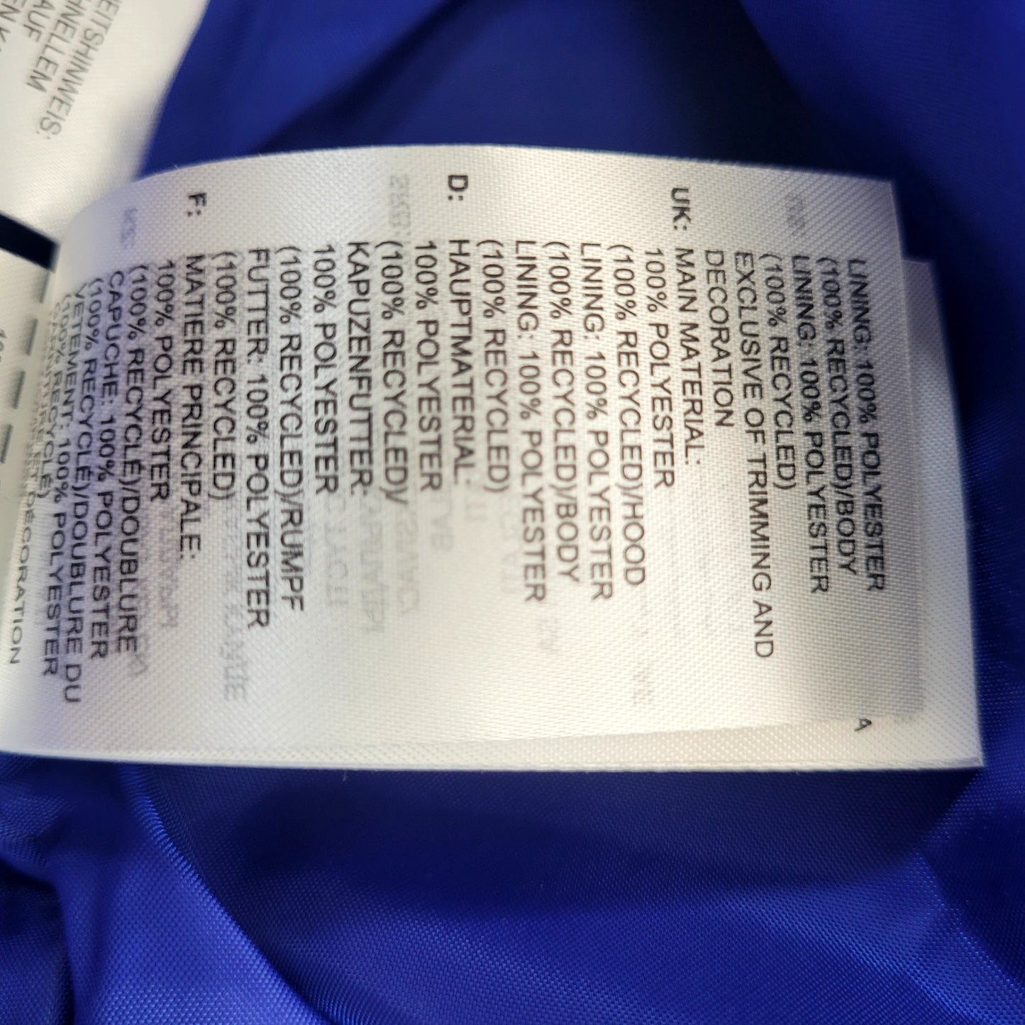 Adidas Originals Trefoil Hooded Windbreaker Jacket Royal Blue Oversized fit Medium - will fit XL