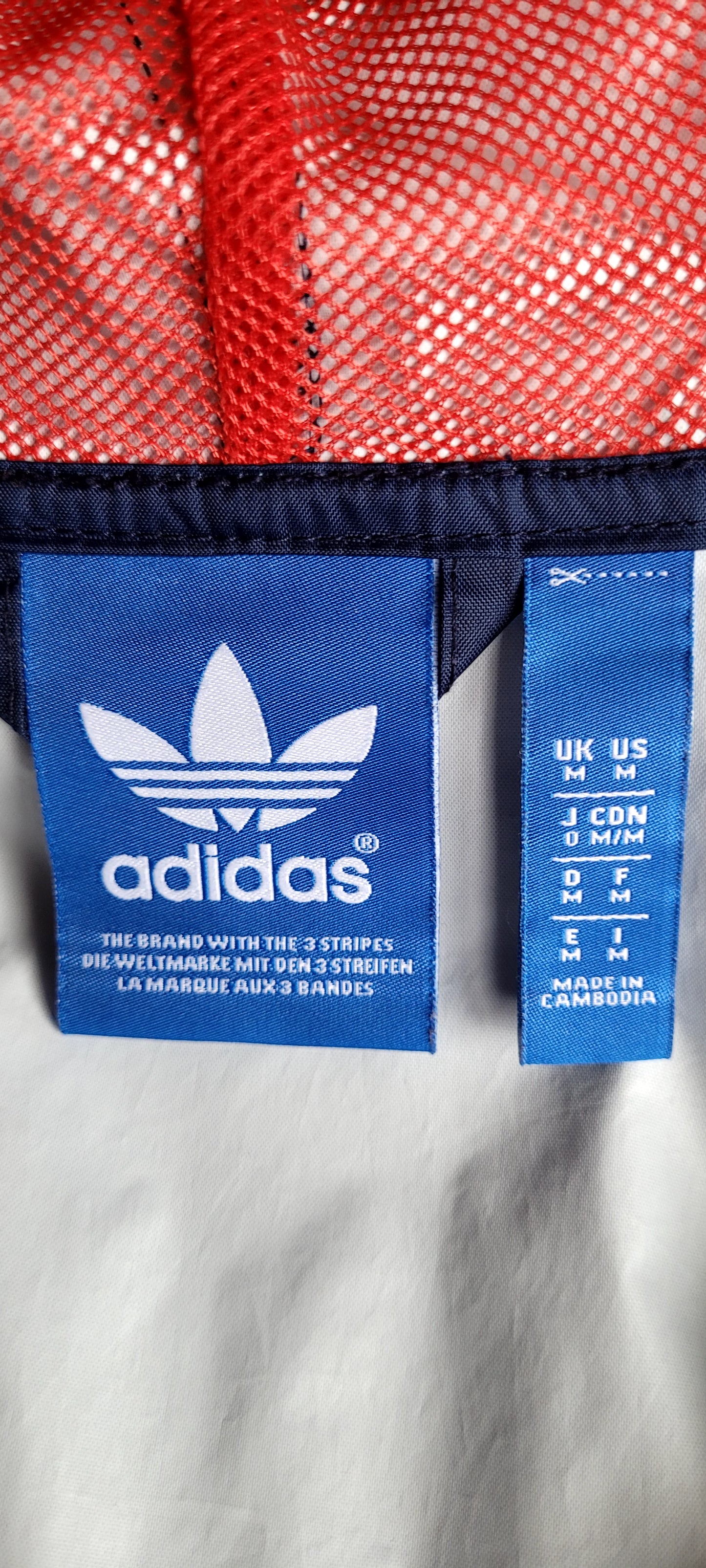 Classic adidas Originals Hooded Windbreaker – Navy - Size M
