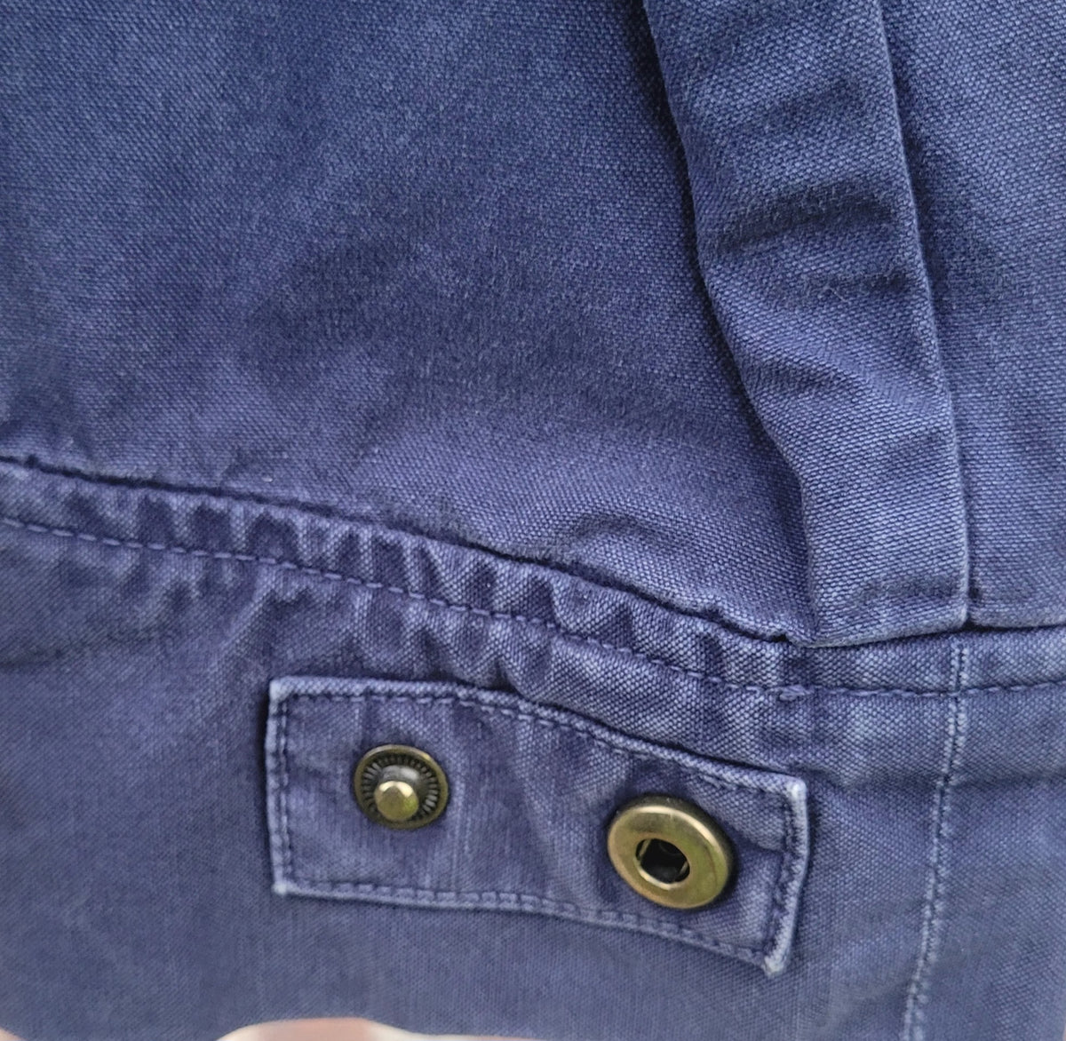 Pretty Green Hooded Zip Jacket Navy Cotton Lightweight Jacket Size: Small