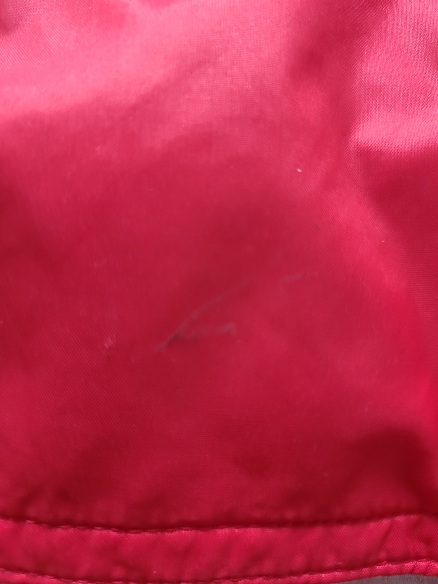 Vintage Descente Red Windbreaker Jacket – Lightweight Hooded - Size L