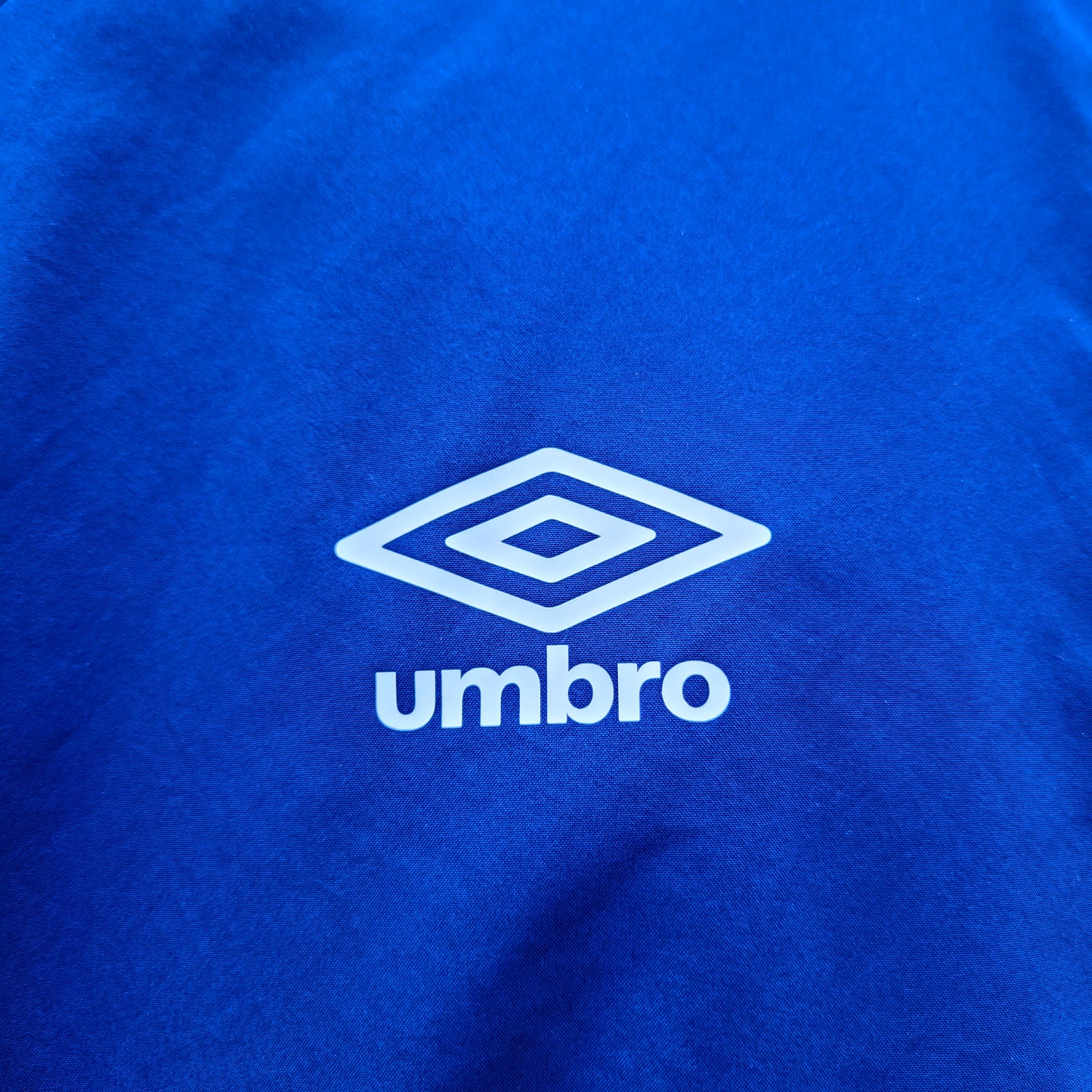 Umbro Track Jacket Size XL Blue Full Zip Lightweight Windbreaker Football Casuals Coat