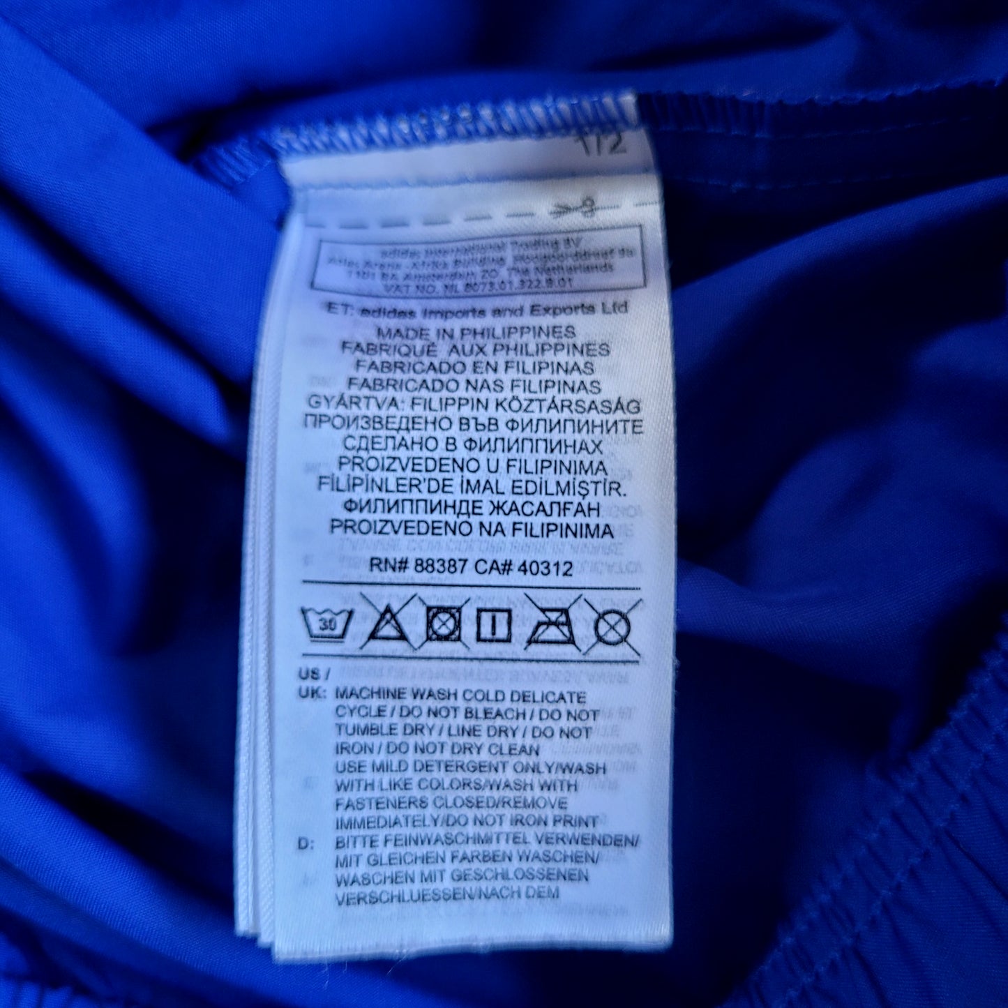 Adidas Originals Skateboarding Rider Approved Anorak Jacket – Royal Blue Pullover Windbreaker (Large)