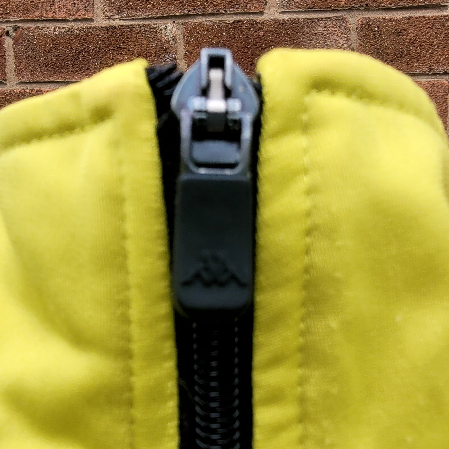 Banda Track Jacket – Neon Yellow / Blue Logo Tape Full Zip Size M