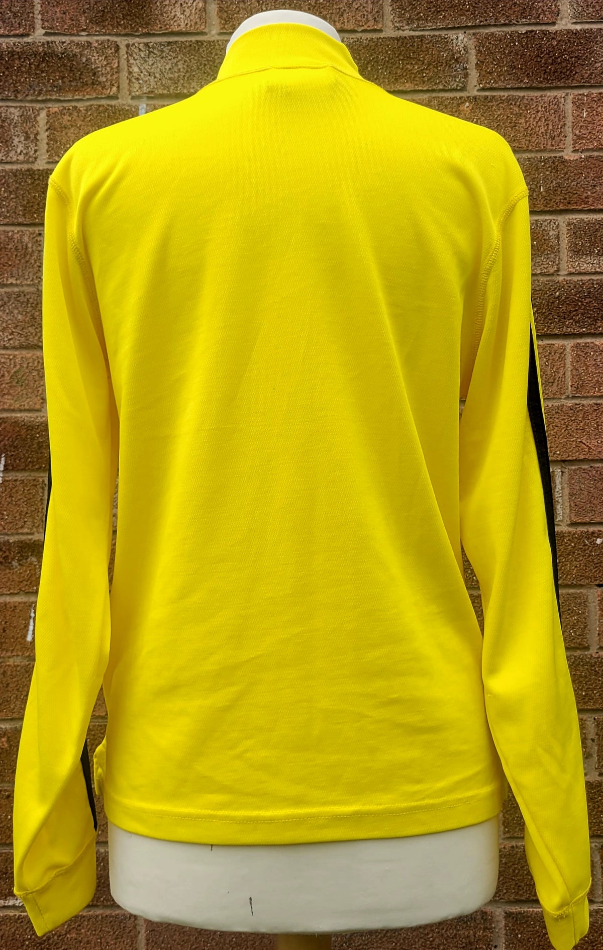 Adidas ClimaLite 1/4 Zip Training Top Neon Yellow Made in USA Size: US Large