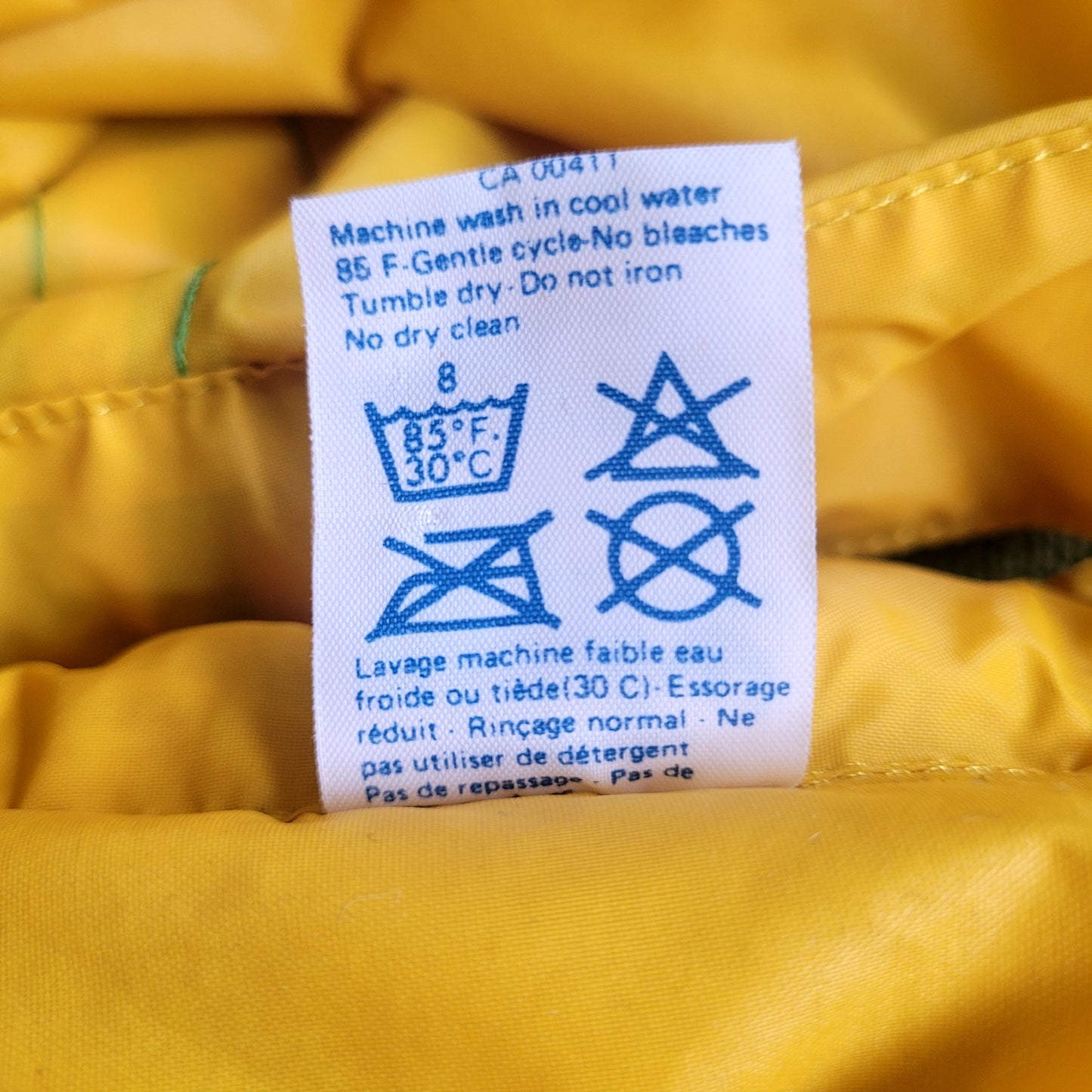 Vintage adidas Ventex Yellow & Green Nylon Windbreaker Jacket Made In Tunisia Size XL