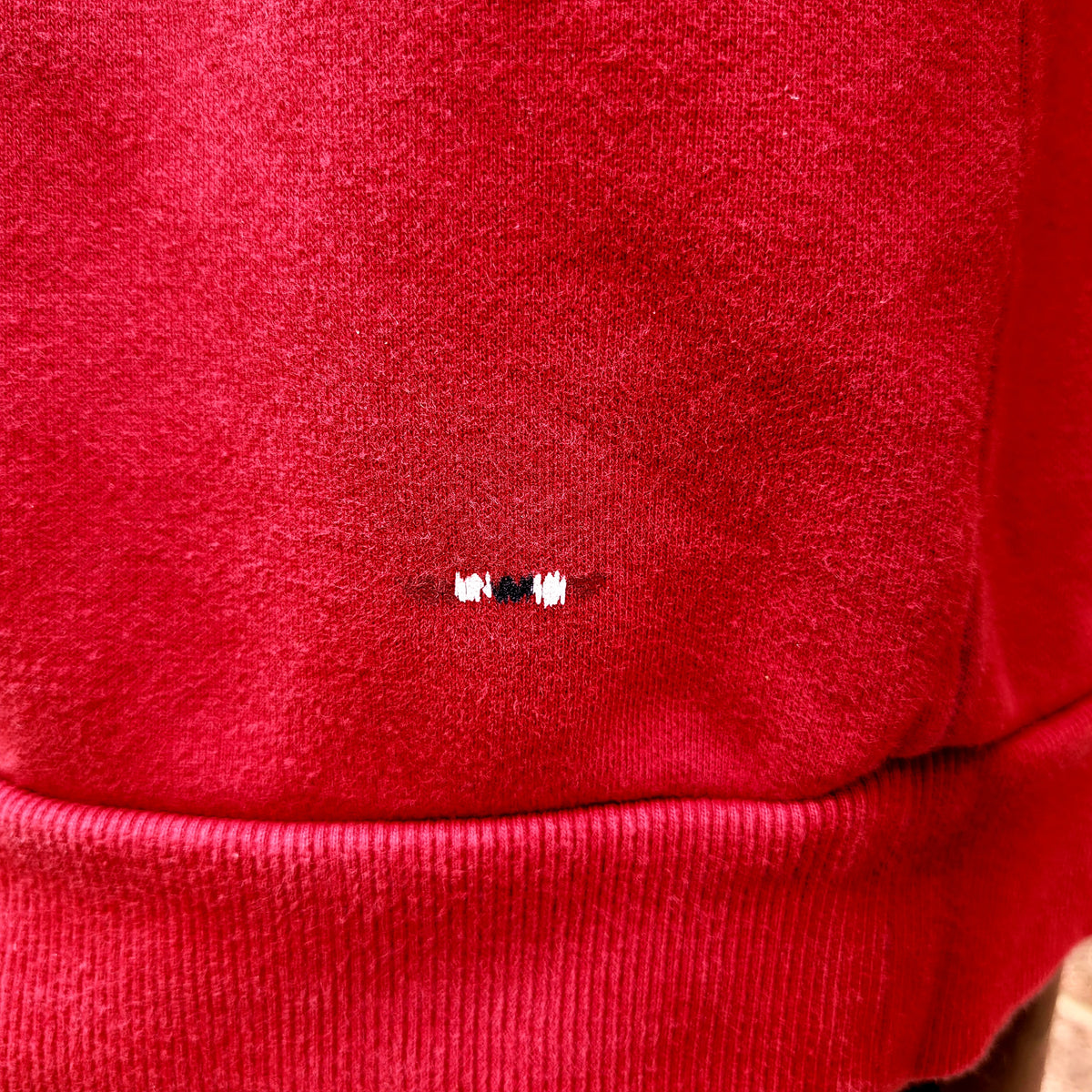 Napapijri Geographic Burgee Logo Hooded Sweatshirt Red Size: Large