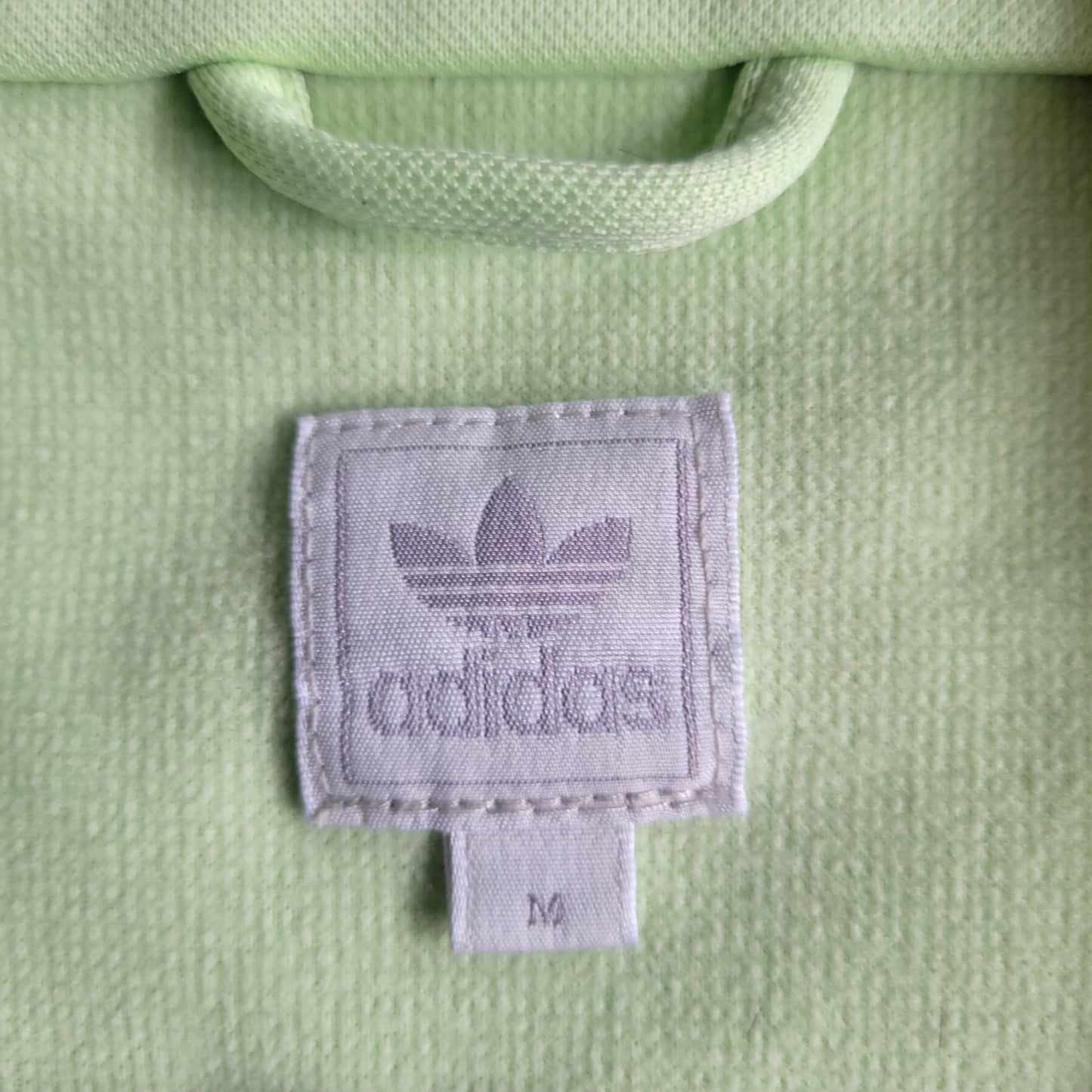Vintage Adidas Originals Beckenbauer Track Jacket – Green Stripe Panel – Full Zip – Size M