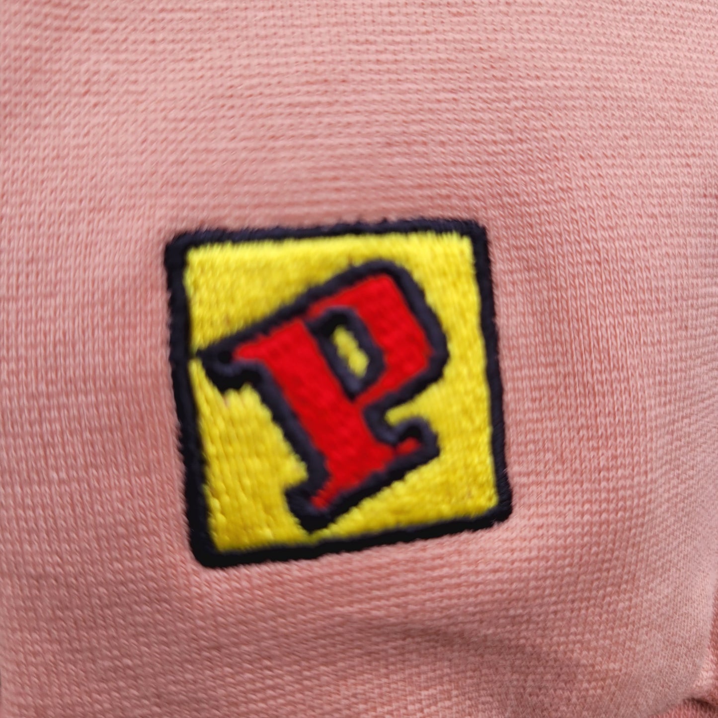 Lyle & Scott Panini Football Track Jacket  Salmon Pink Patch Detail Full Zip – Size M