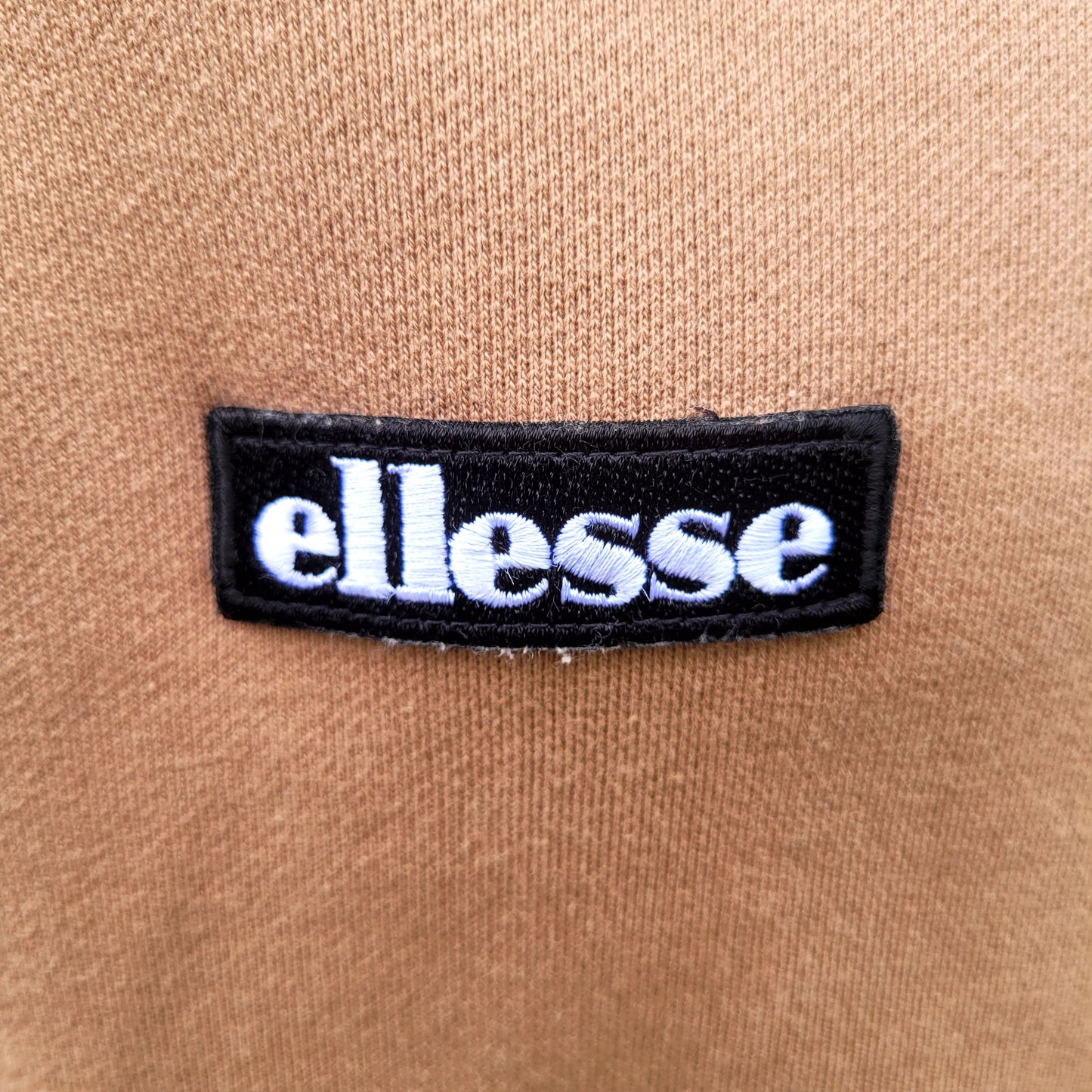 Ellesse Flora Colour Block Zip Hoodie – Sand / Cream / Burgundy Size: UK 12