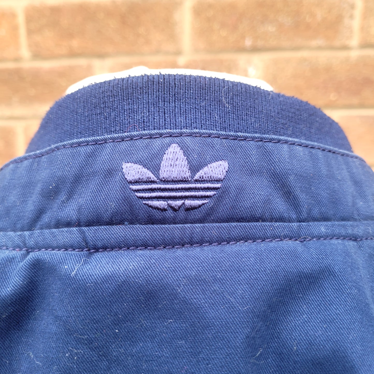 Vintage Adidas Originals Zip Jacket Navy Yellow Mesh Lined Trefoil Resin Zip Size S