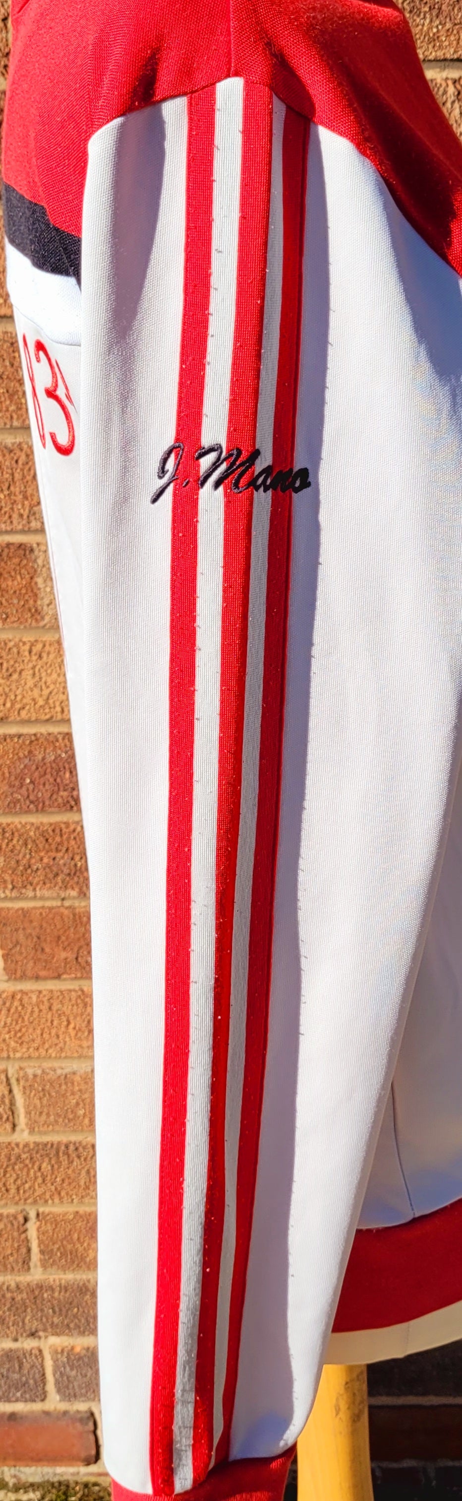 Adidas Originals 83-C Track Jacket White Red Full Zip Trefoil Retro Terrace Size M
