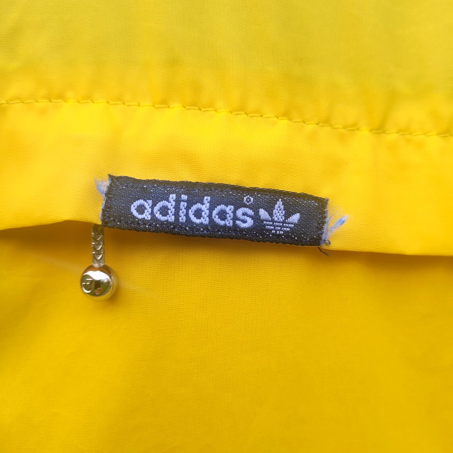Vintage adidas Ventex Yellow & Green Nylon Windbreaker Jacket Made In Tunisia Size XL