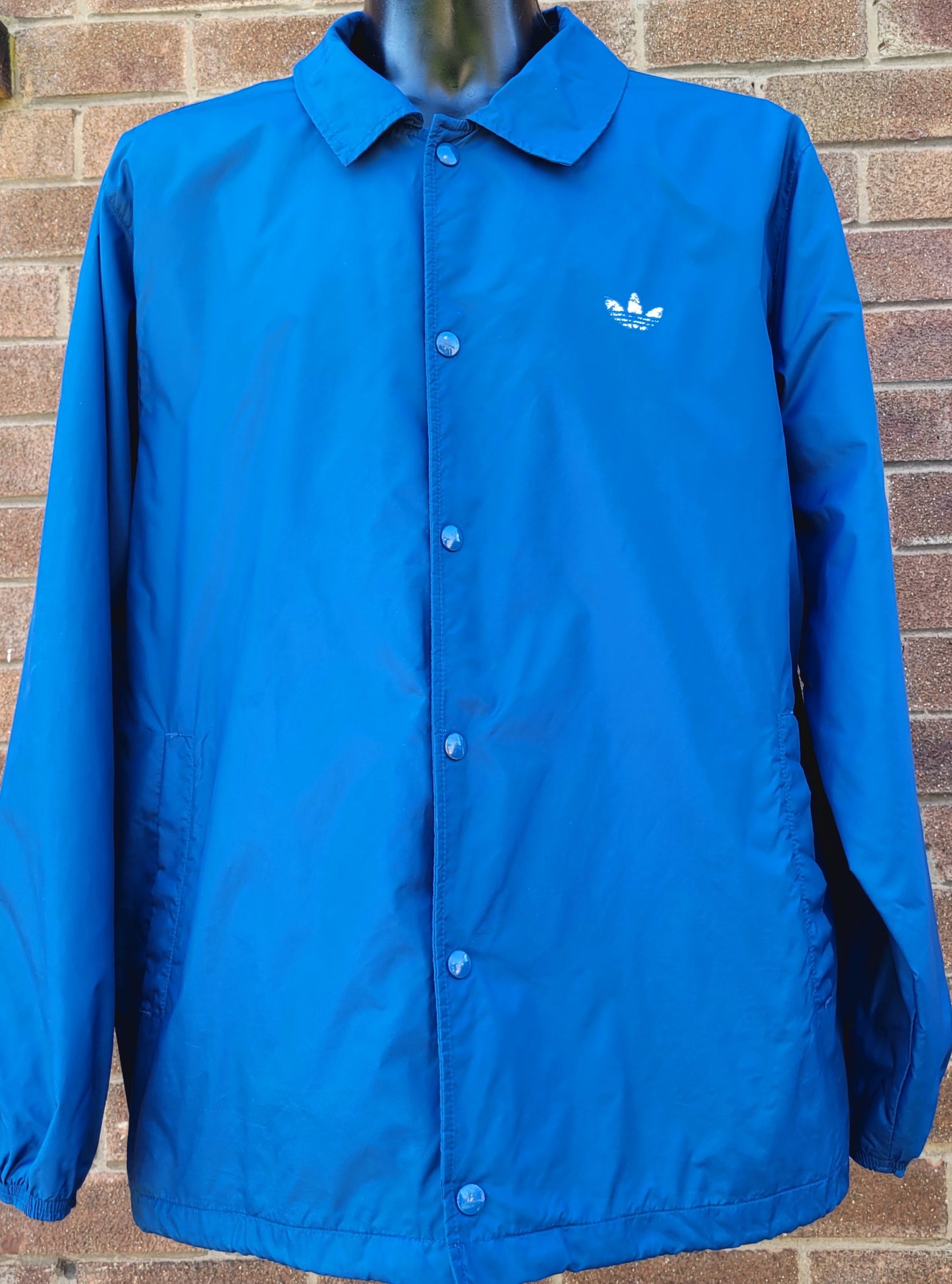 Adidas Originals x Nigo Coach Jacket Blue Trefoil Back Print Size XL Vintage Style