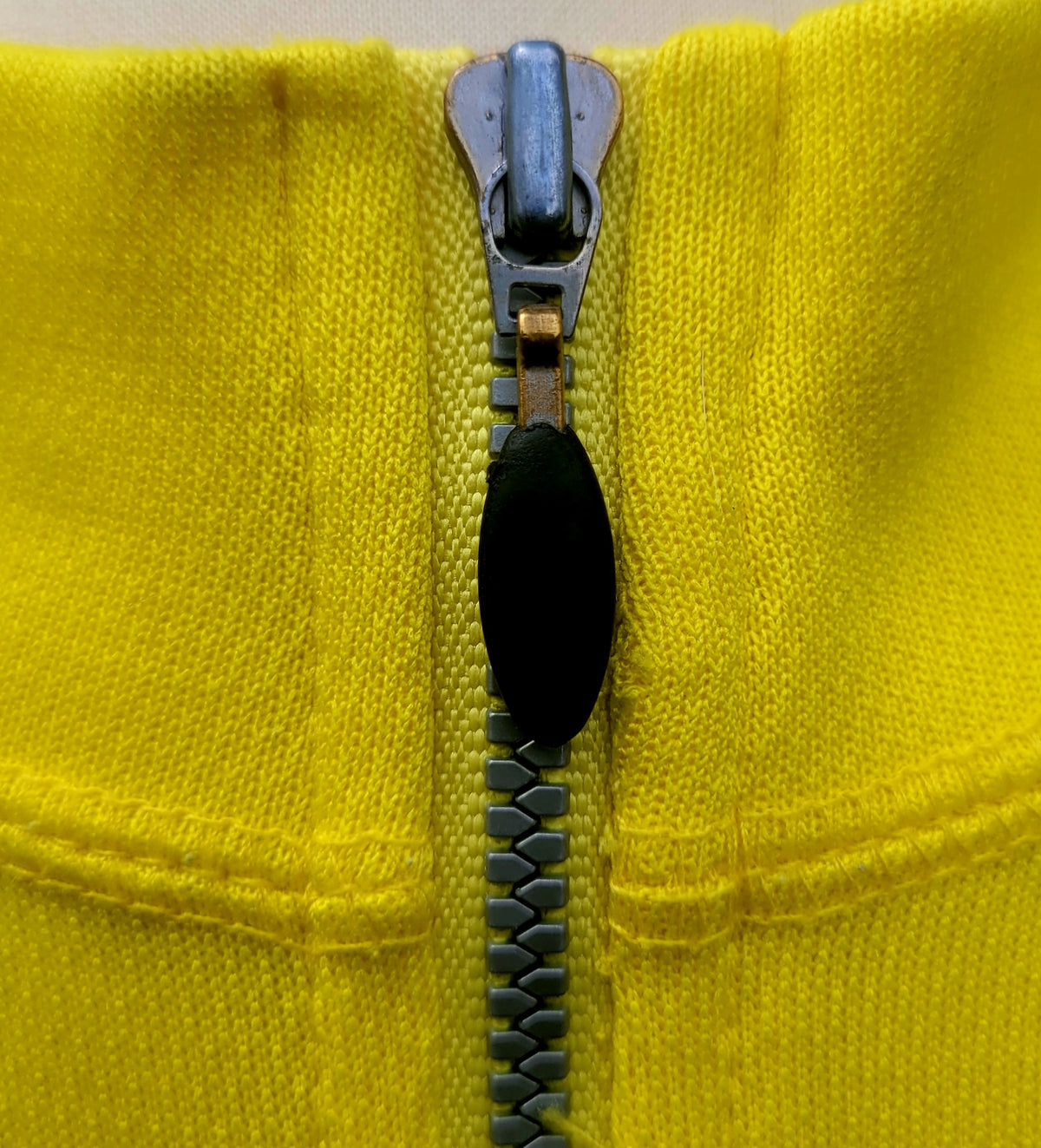 Adidas ClimaLite 1/4 Zip Training Top Neon Yellow Made in USA Size: US Large