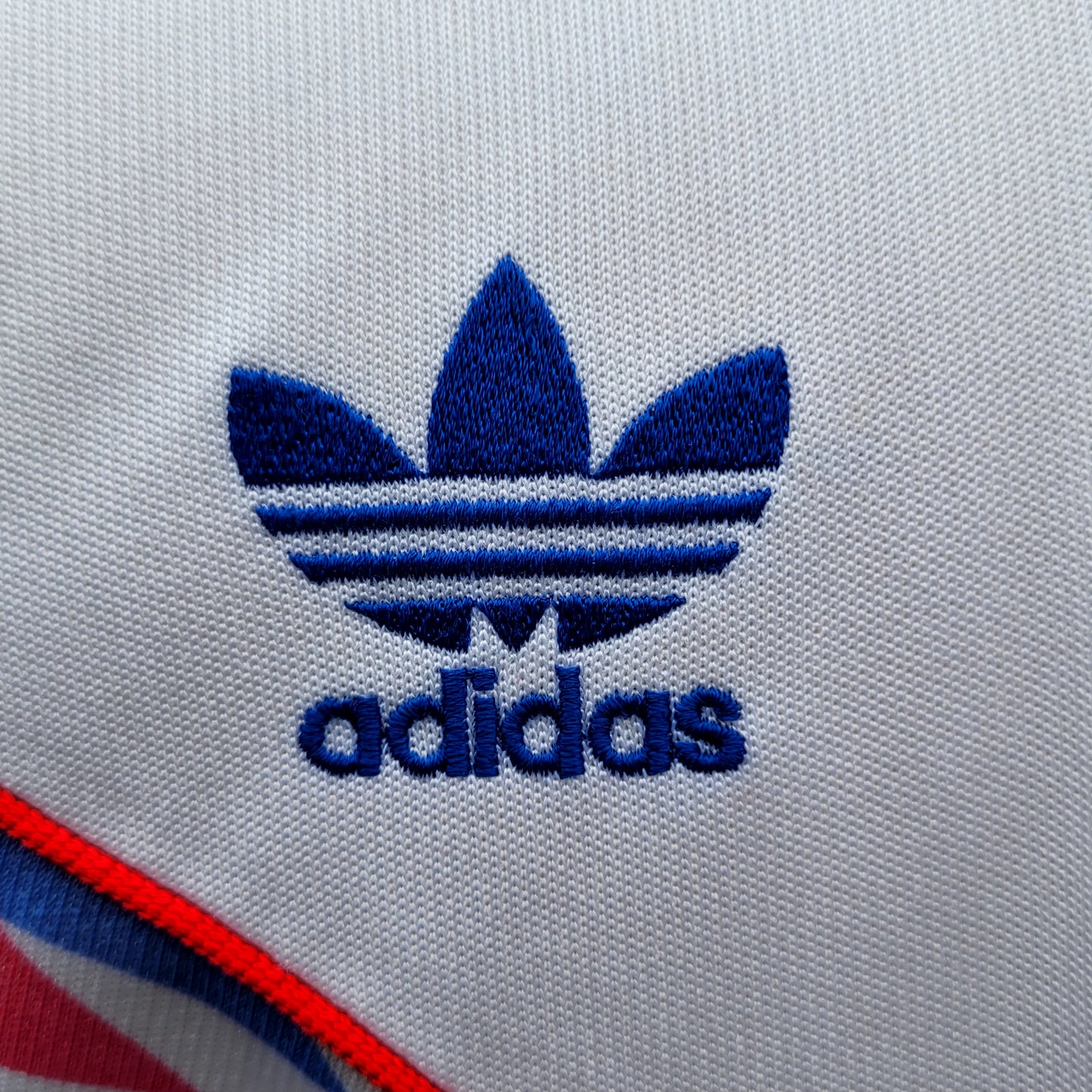 Vintage Adidas Originals Descente Japanese Track Jacket – Blue/White/Red Trefoil Full Zip Size M