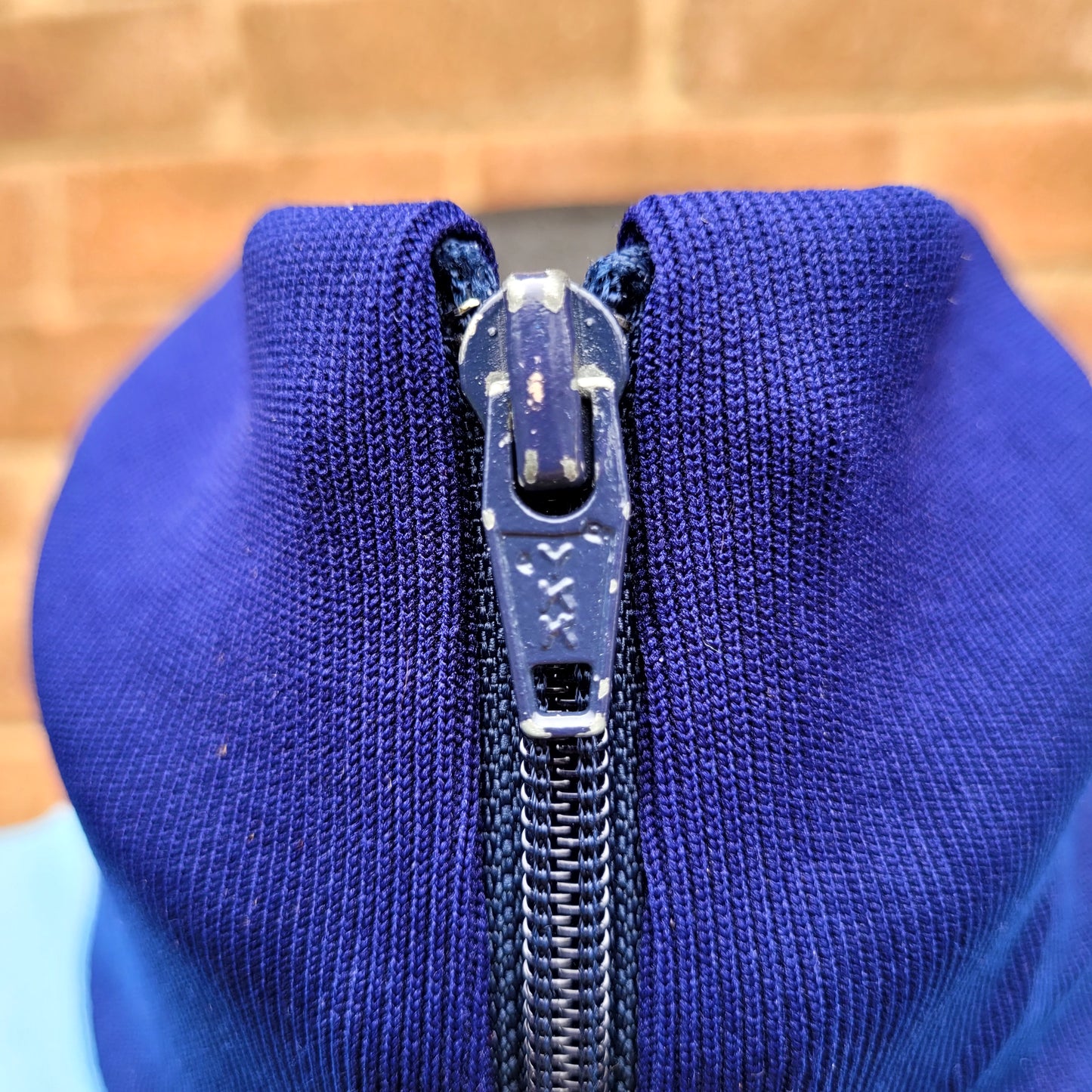 Vintage 1980s Adidas Originals Trefoil Track Jacket Blue Red Colour Block Full Zip Size M Made in Korea