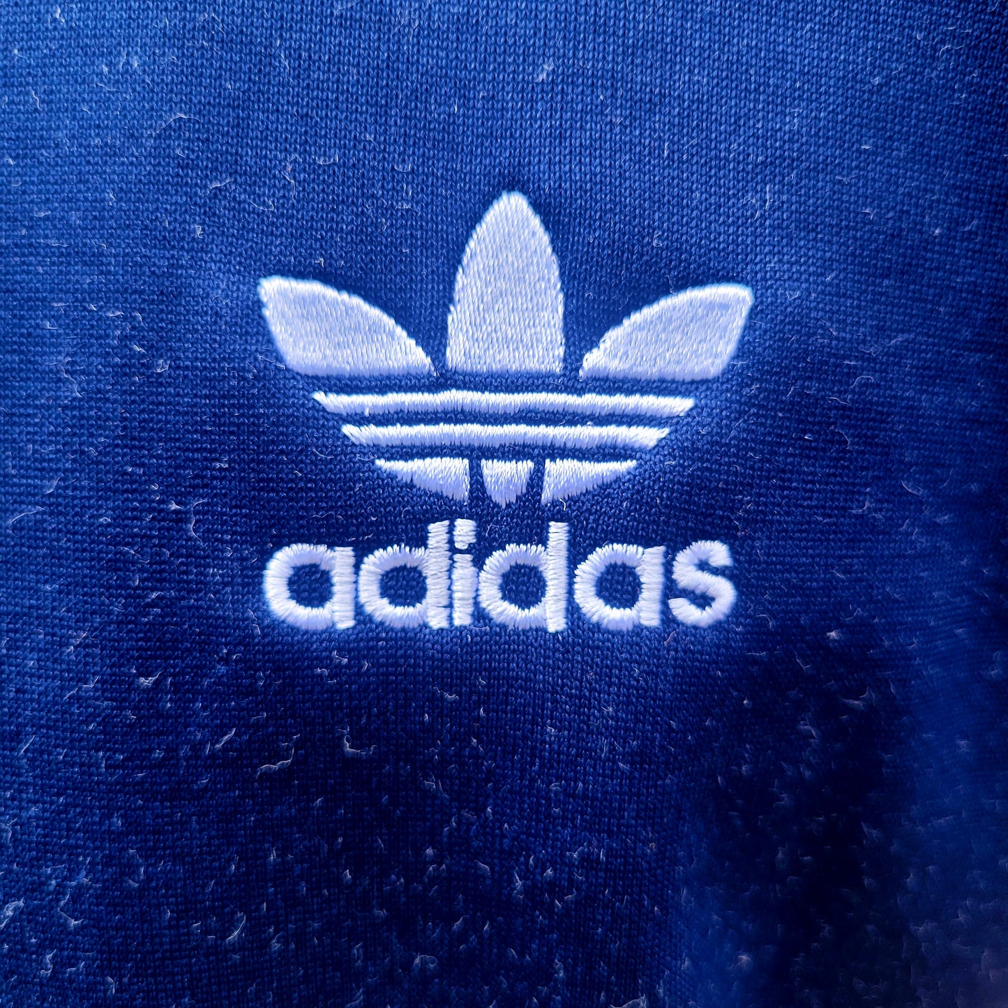 2015 Adidas Originals SST Track Top Navy Blue Trefoil 3-Stripes Track Jacket Size: Medium