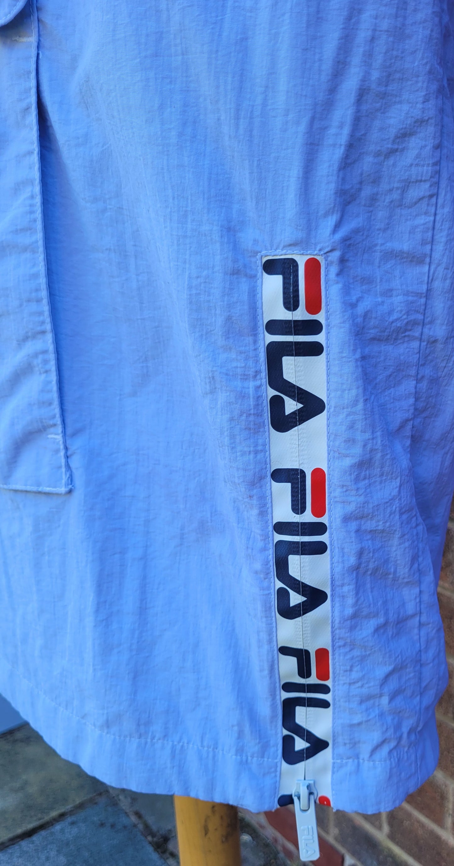 Vintage Fila Spell Out Half Zip Windbreaker Jacket Size: M
