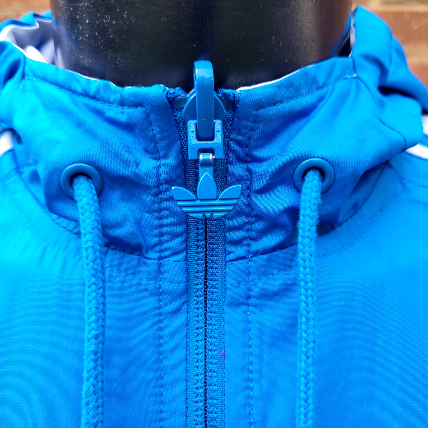 Adidas Originals Allcourt Reversible Hooded Jacket 2009 Blue/White Size: Medium