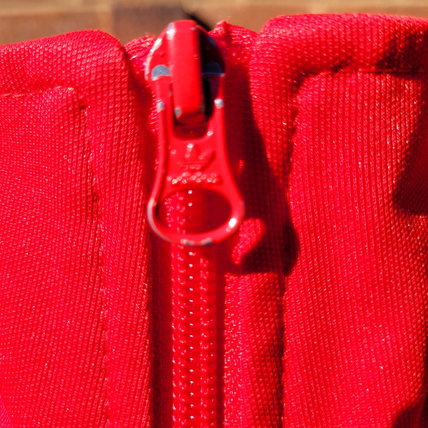 Adidas Originals 83-C Track Jacket White Red Full Zip Trefoil Retro Terrace Size M