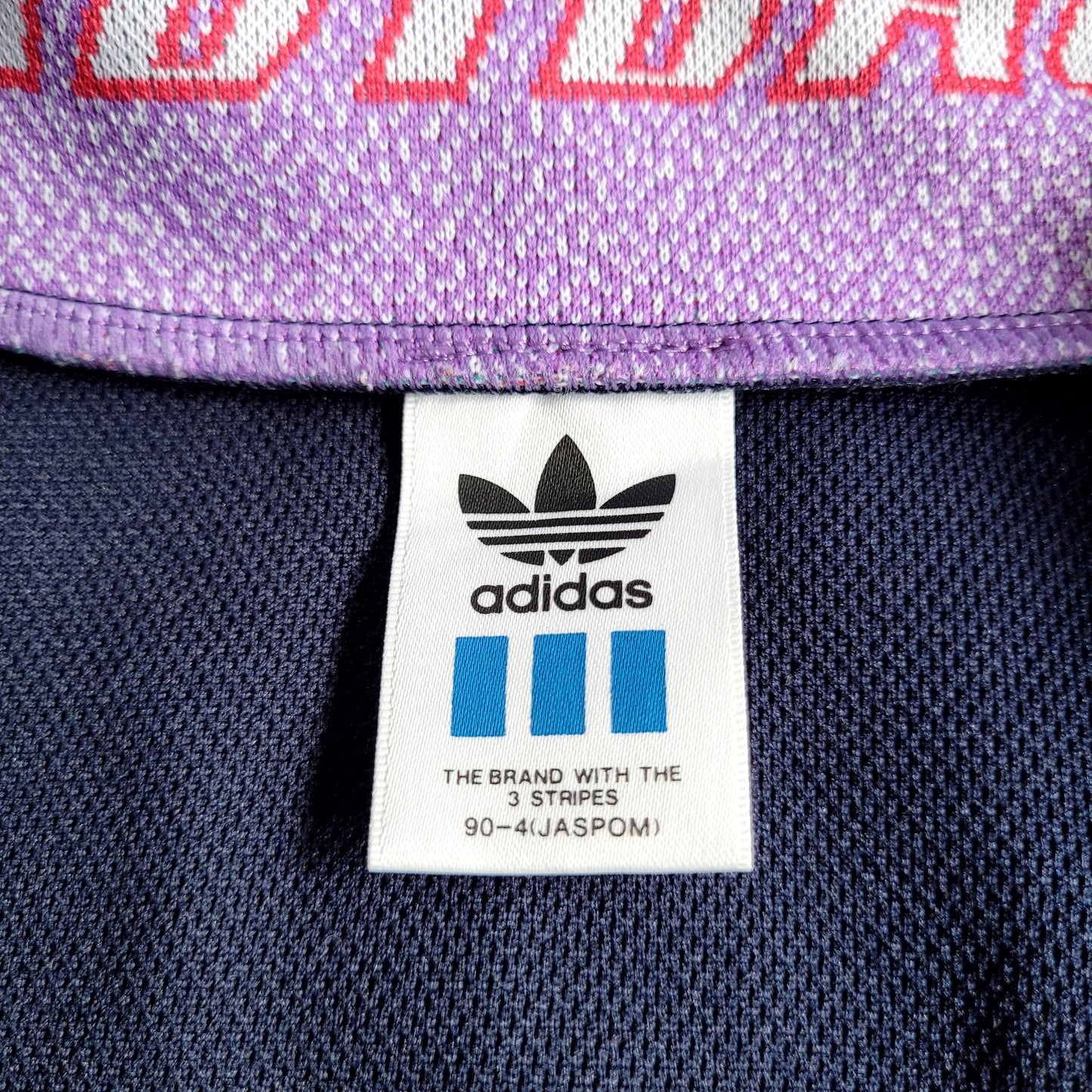 Vintage adidas Originals Japan Track Top Navy Gold Trefoil ATS-303 Retro 90s Style Size M