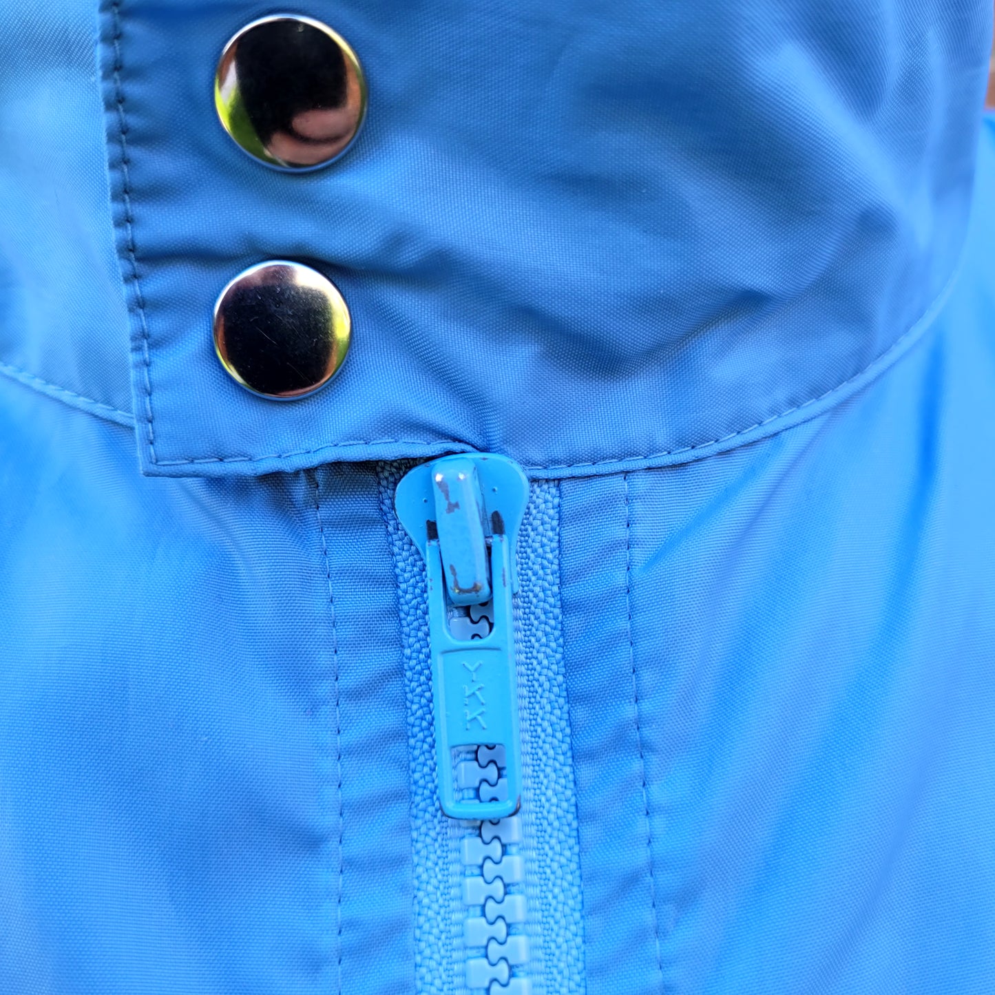 90's Vintage adidas Colour Windbreaker Jacket Blue Full Zip Adidas Originals (US) XS/ Fits (UK) L
