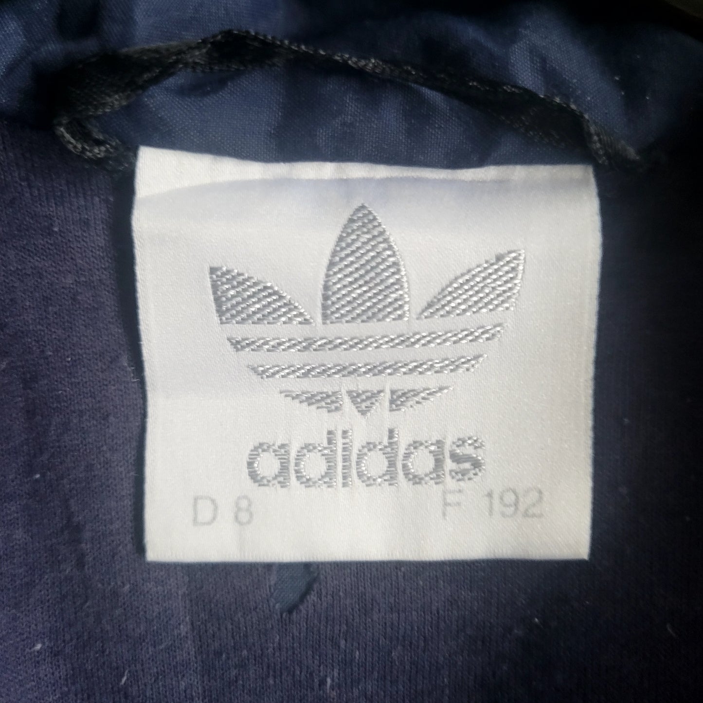 Vintage Adidas Originals Abstract Wave Ventex Track Jacket Navy Multi Colour Made In Morocco Size :D8 / F192