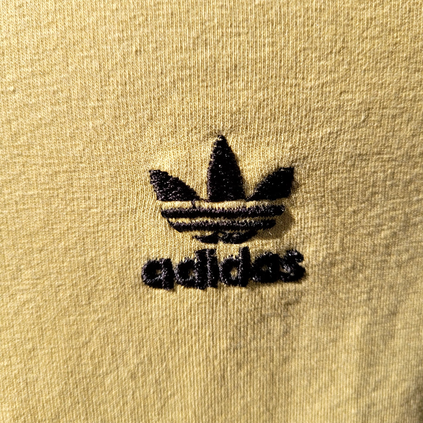 Adidas Originals Trefoil Full Zip Track Jacket  Butter Yellow / Black Stripe