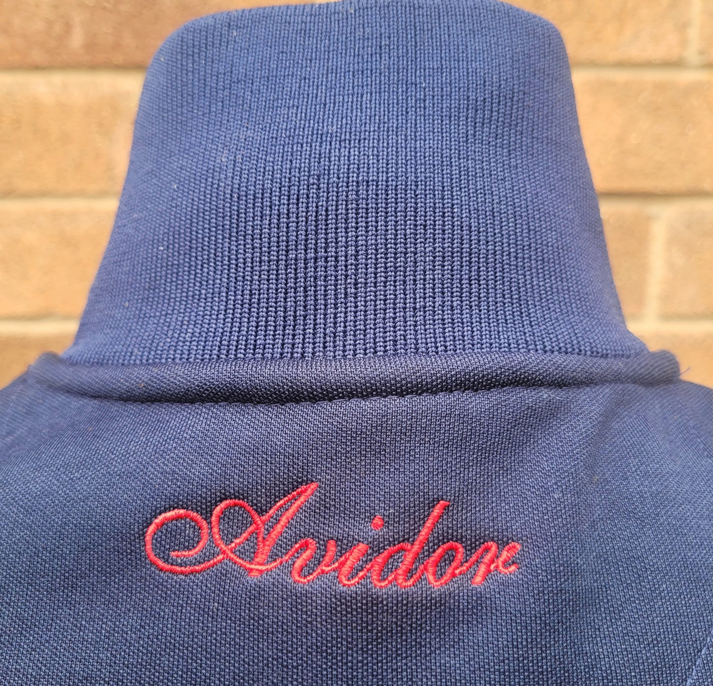 Ellesse Avidor Track Jacket – Navy Red Yellow Stripe Panel – Full Zip – Size S