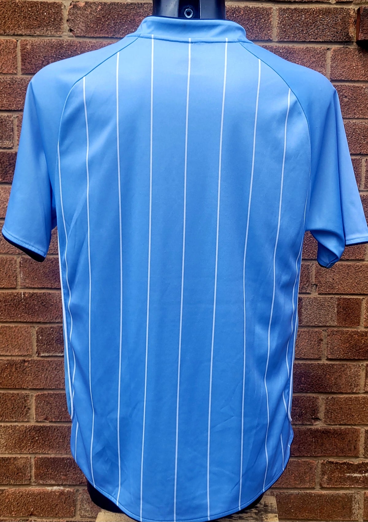 Manchester City 2007/08 Home Football Shirt Jersey Le Coq Sportif  Thomas Cook Sponsor Sky Blue Size: Medium