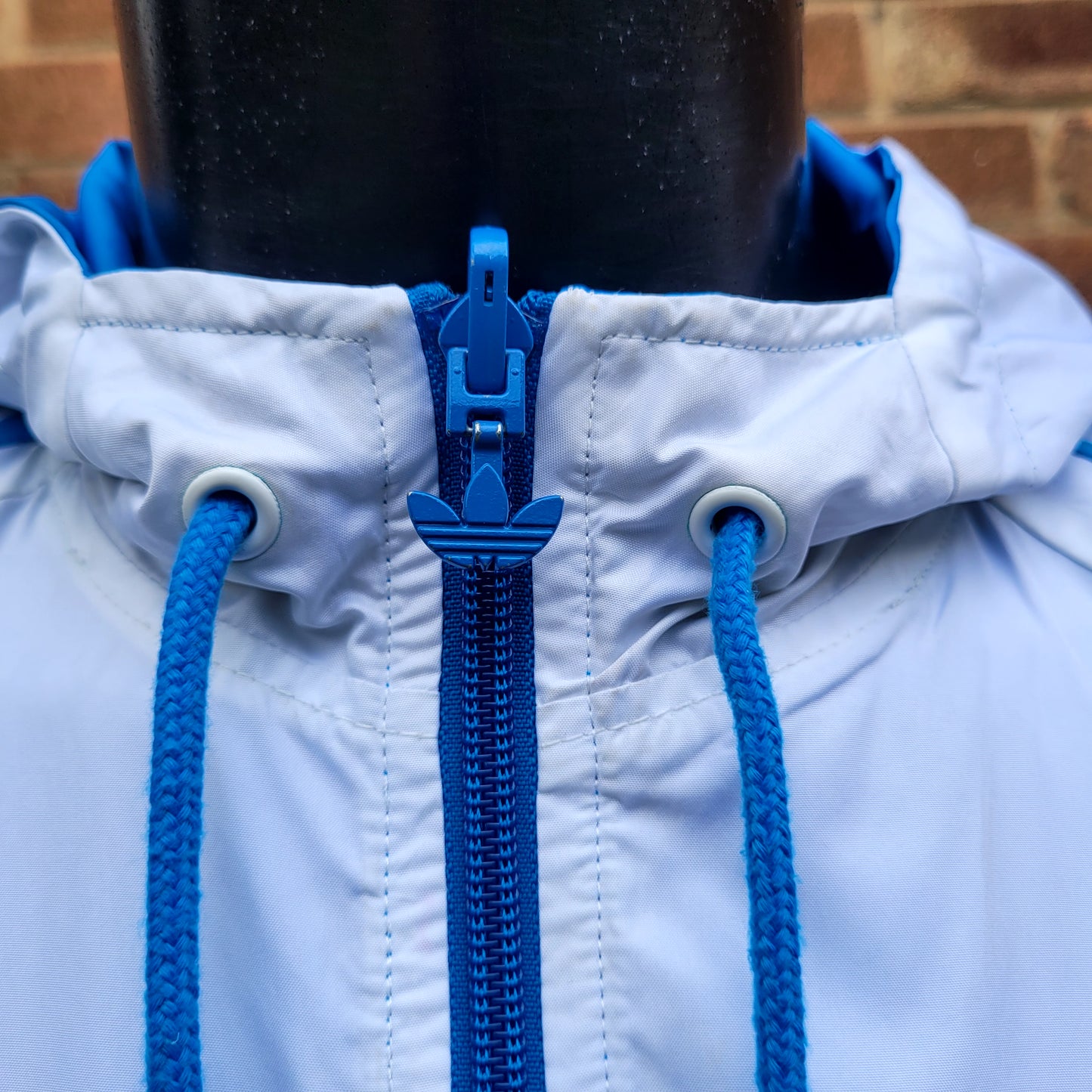 Adidas Originals Allcourt Reversible Hooded Jacket 2009 Blue/White Size: Medium