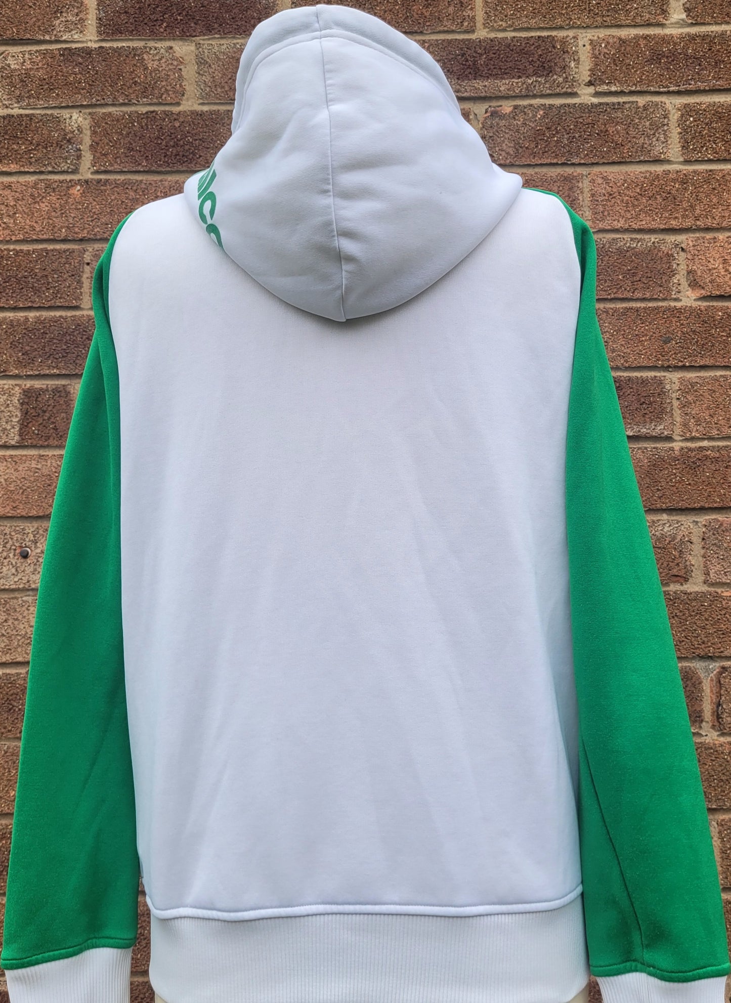 Vintage Adidas Originals “Allcourt” Track Jacket – White Green – Hooded – Full Zip – Size Small