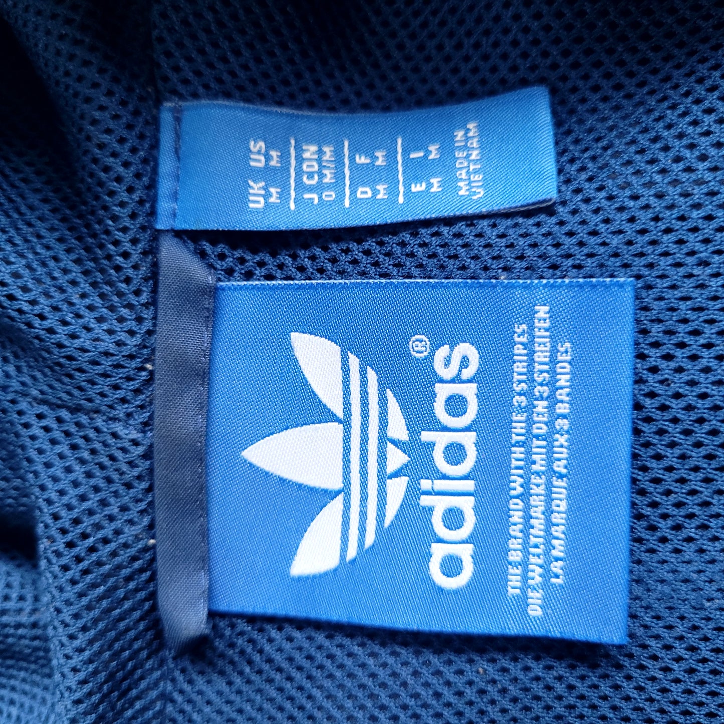 Adidas Originals Marathon 83 Hooded Windbreaker 2015 Reissue Jacket Blue/Navy Size: M