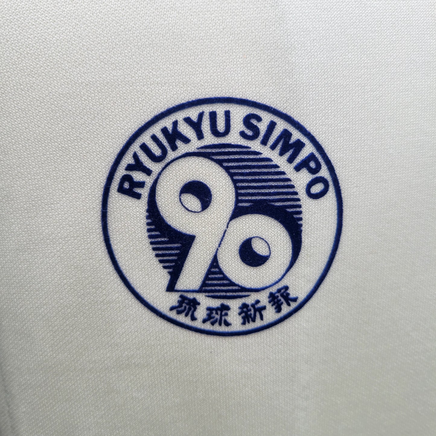 Vintage Adidas Club Track Jacket – White / Blue – Japan Graphic – Full Zip – Size Small
