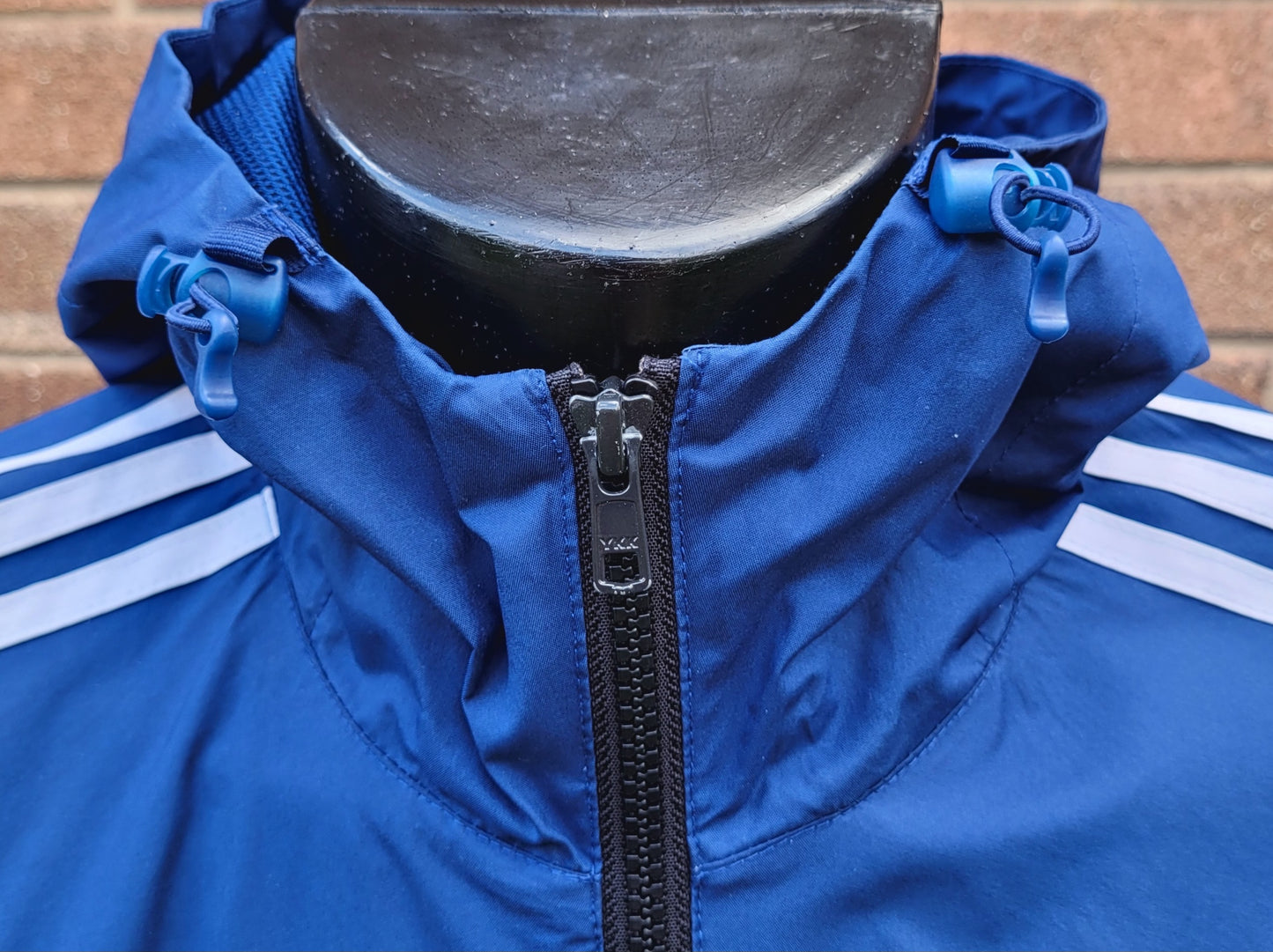 Adidas Originals Marathon 83 Hooded Windbreaker 2015 Reissue Jacket Blue/Navy Size: M