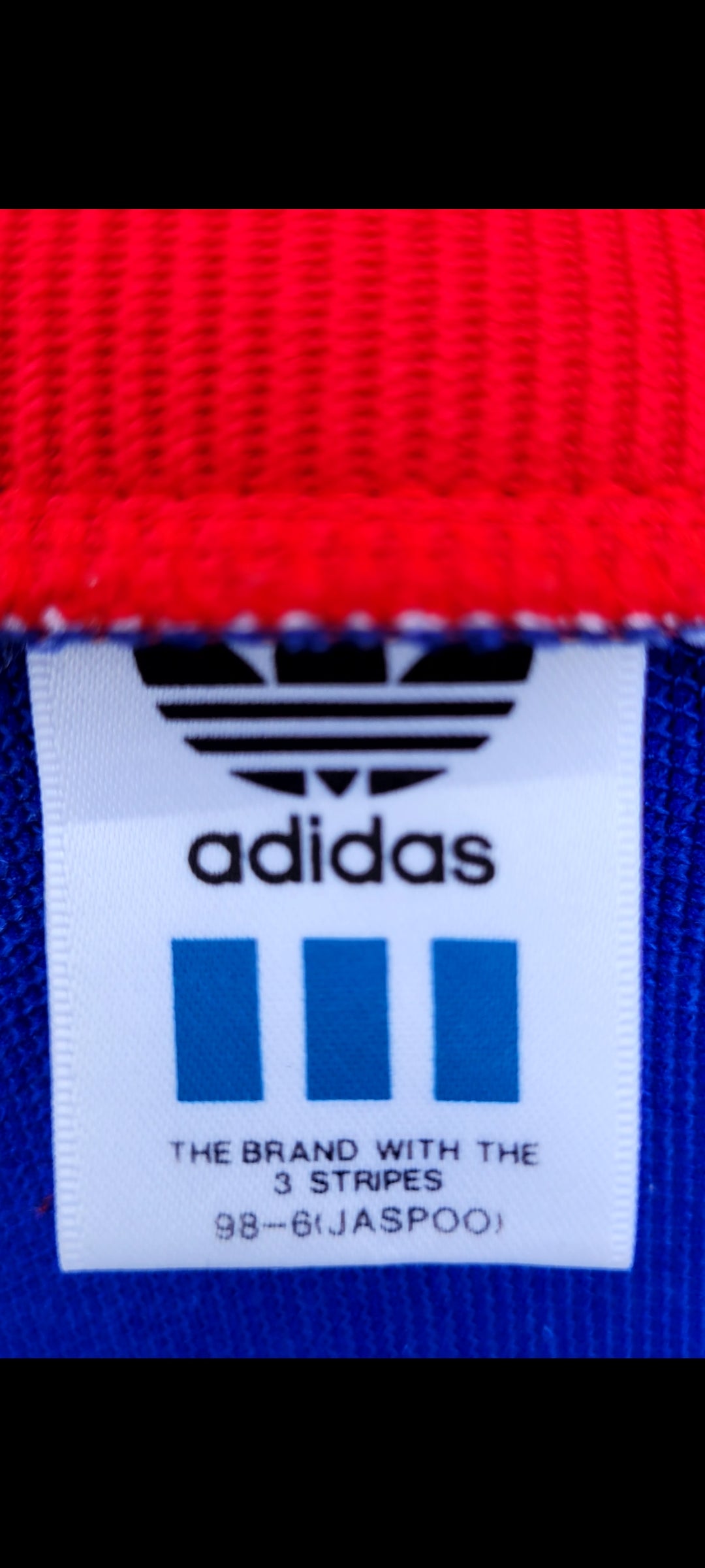 Vintage Adidas Originals Descente Japanese Track Jacket – Blue/White/Red Trefoil Full Zip Size M