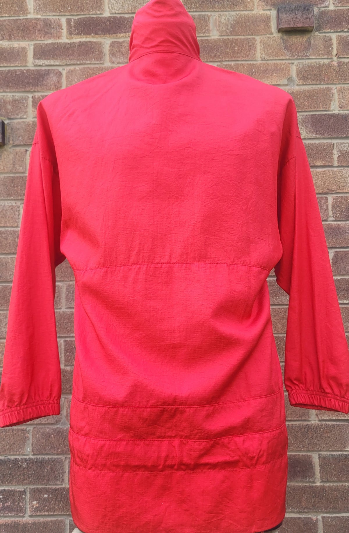 Adidas Originals Trefoil Half Zip Ladies Windbreaker Smock Jacket Red 2019 Size: UK8