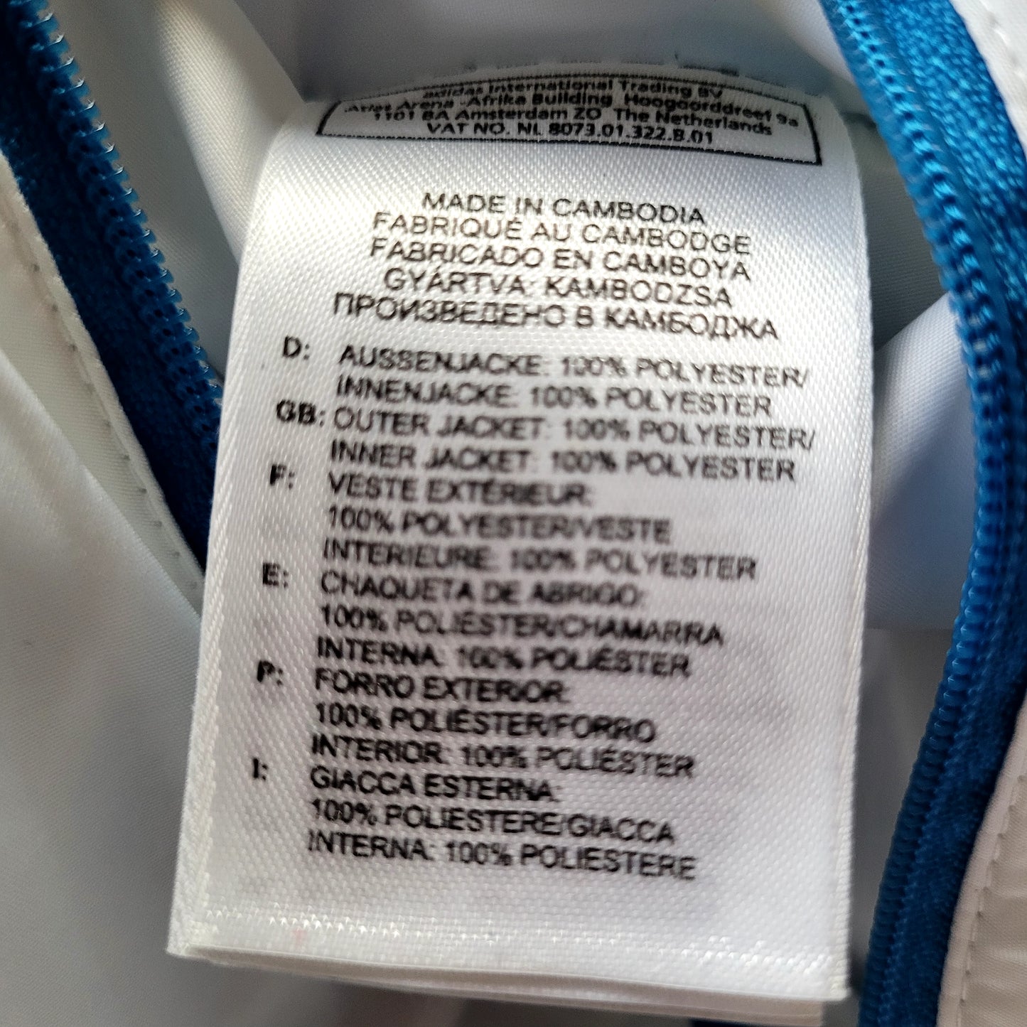 Adidas Originals Allcourt Reversible Hooded Jacket 2009 Blue/White Size: Medium