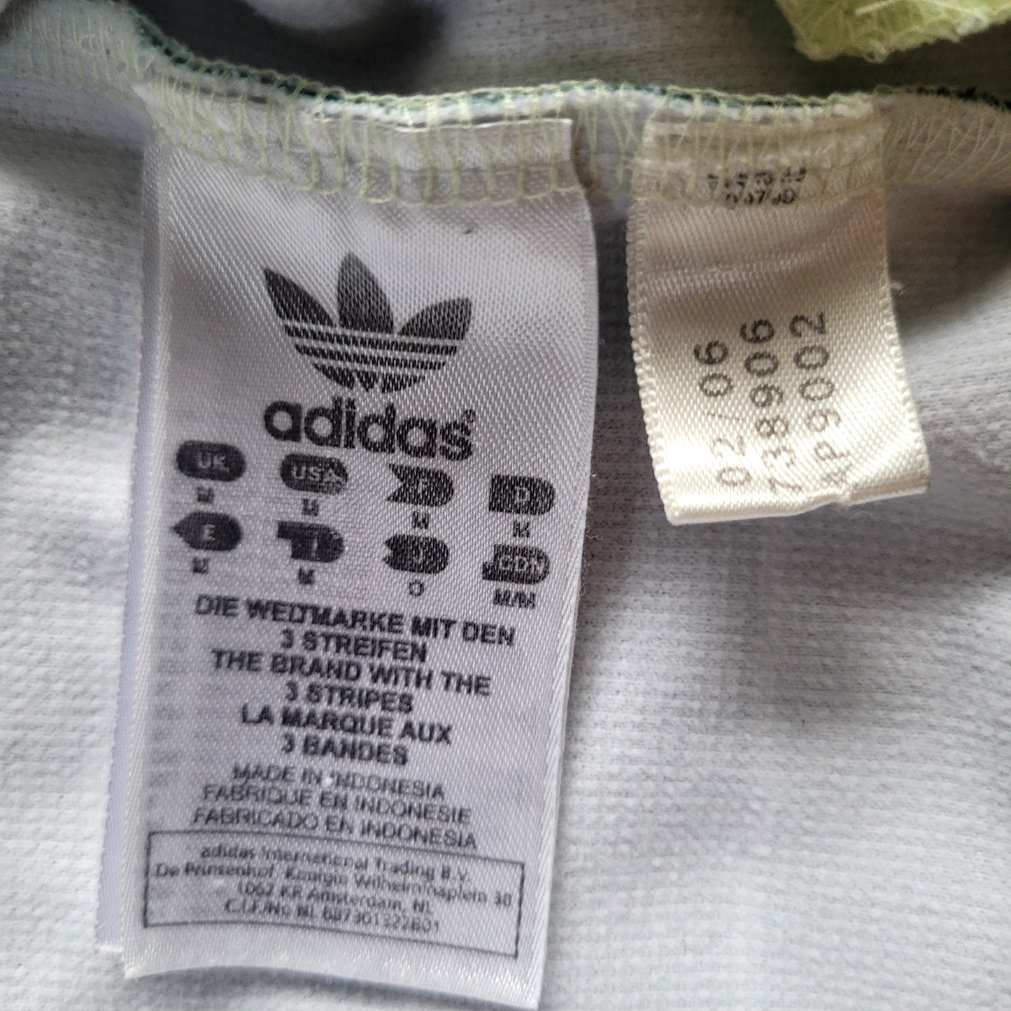Vintage Adidas Originals Beckenbauer Track Jacket – Green Stripe Panel – Full Zip – Size M