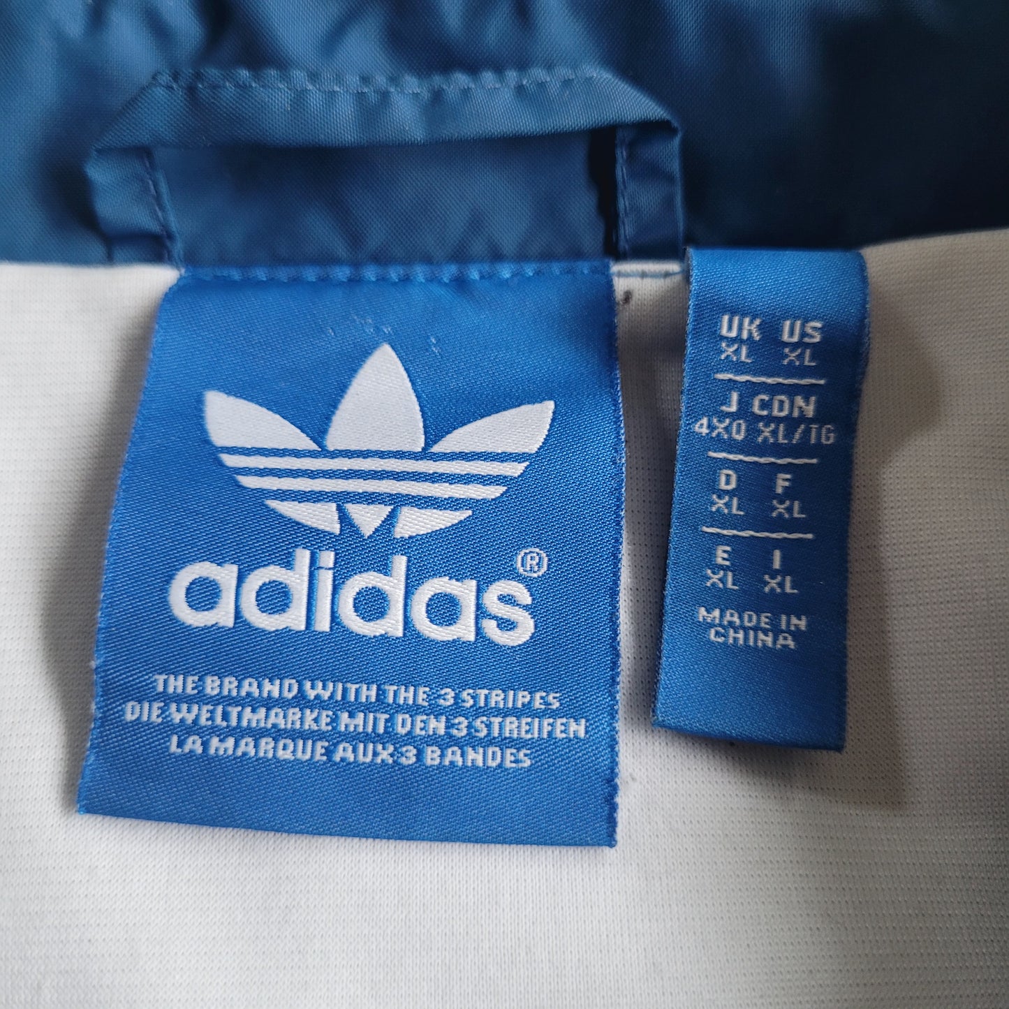 Adidas Originals x Nigo Coach Jacket Blue Trefoil Back Print Size XL Vintage Style