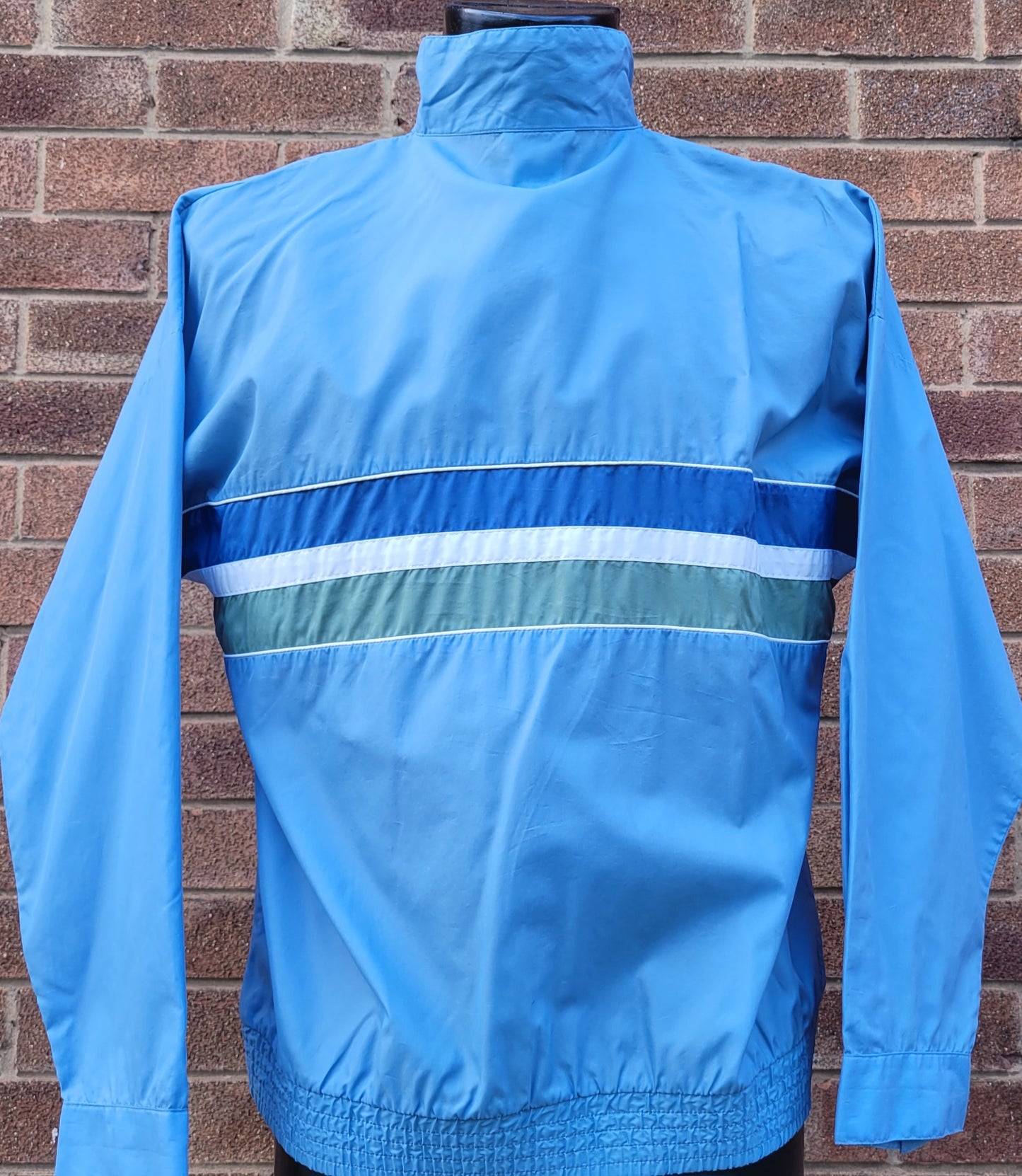 90's Vintage adidas Colour Windbreaker Jacket Blue Full Zip Adidas Originals (US) XS/ Fits (UK) L