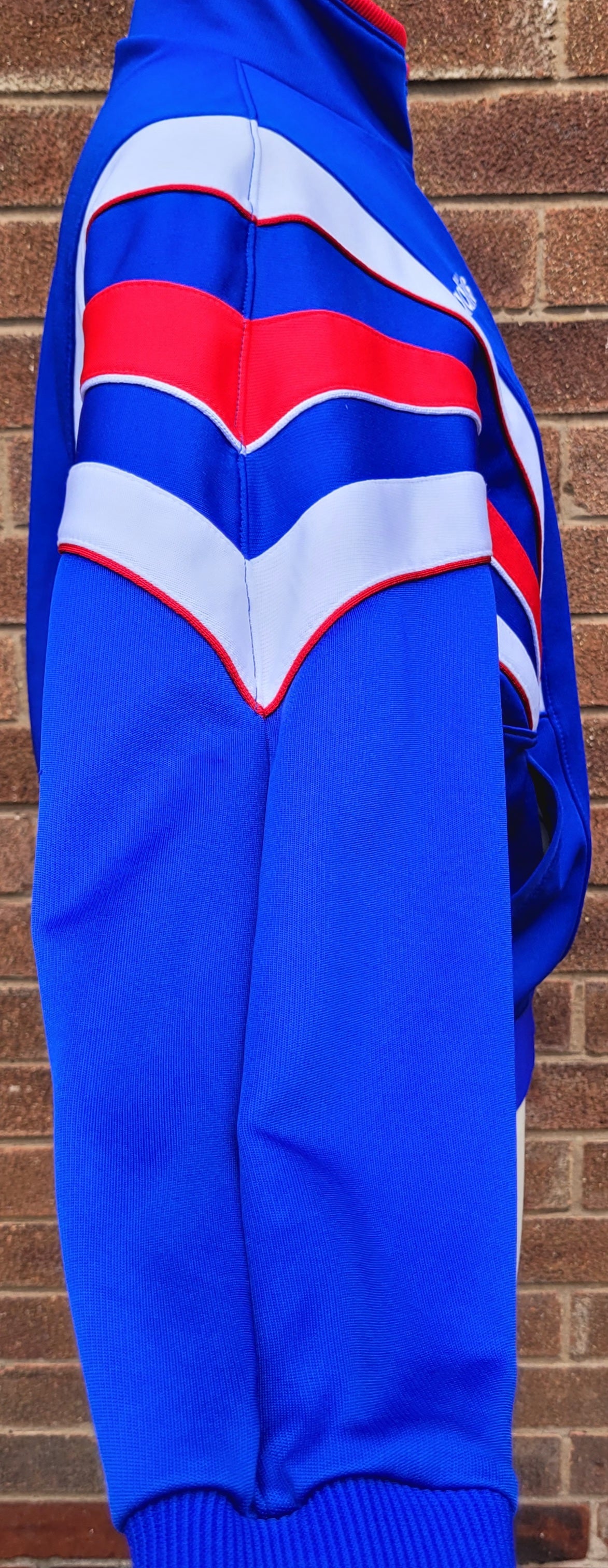 Vintage Adidas Track Jacket Made in Japan, Bold Tri-Colour Panel, Classic 90s Terrace Style, Size Jaspo M