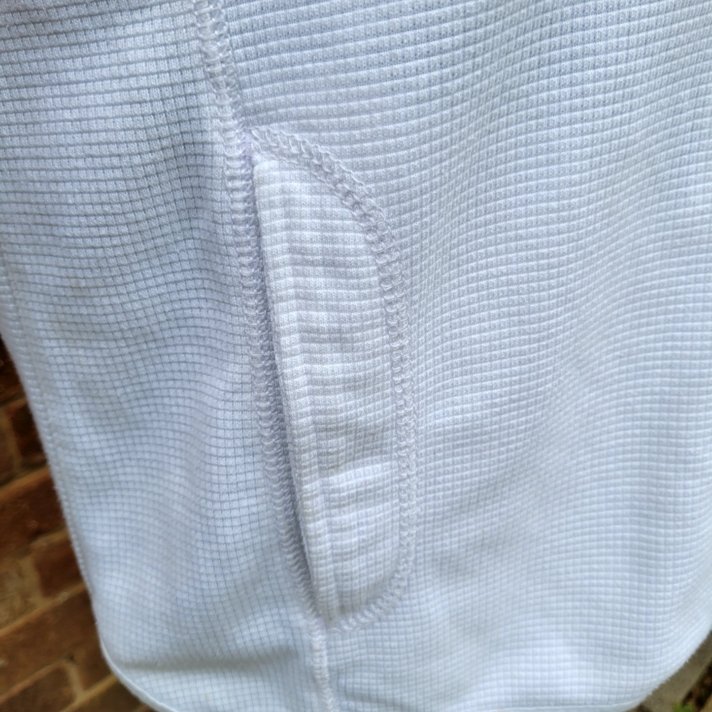 Adidas Textured Waffle Knit Zip Jacket White, Minimal Logo Full Zip Track Top Size: Medium