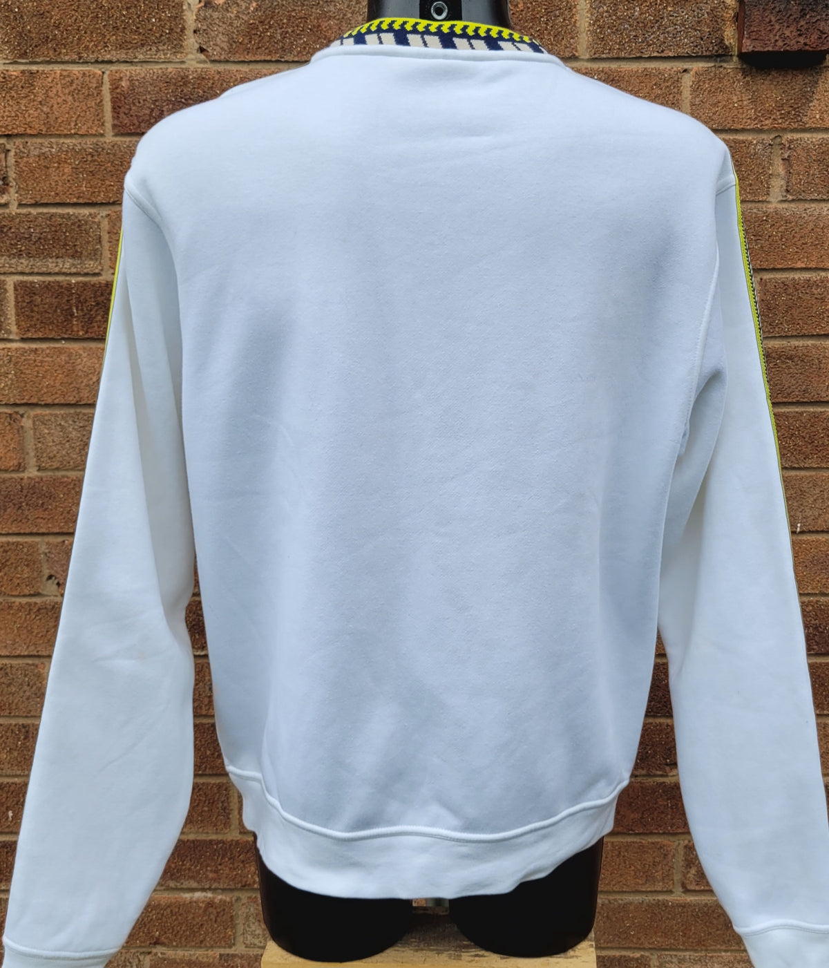 Adidas Originals Graphic Tape Crewneck Sweatshirt 2020 White Size: Medium