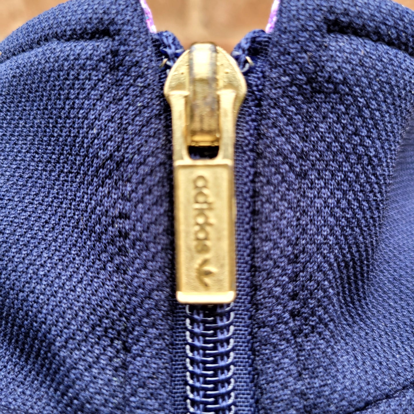 Vintage adidas Originals Japan Track Top Navy Gold Trefoil ATS-303 Retro 90s Style Size M