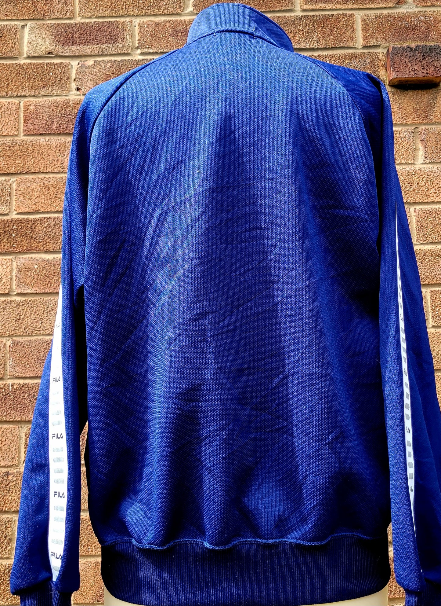 Vintage Fila Japan Track Jacket - Blue Tape Sleeve Full Zip Track Top Size: Large