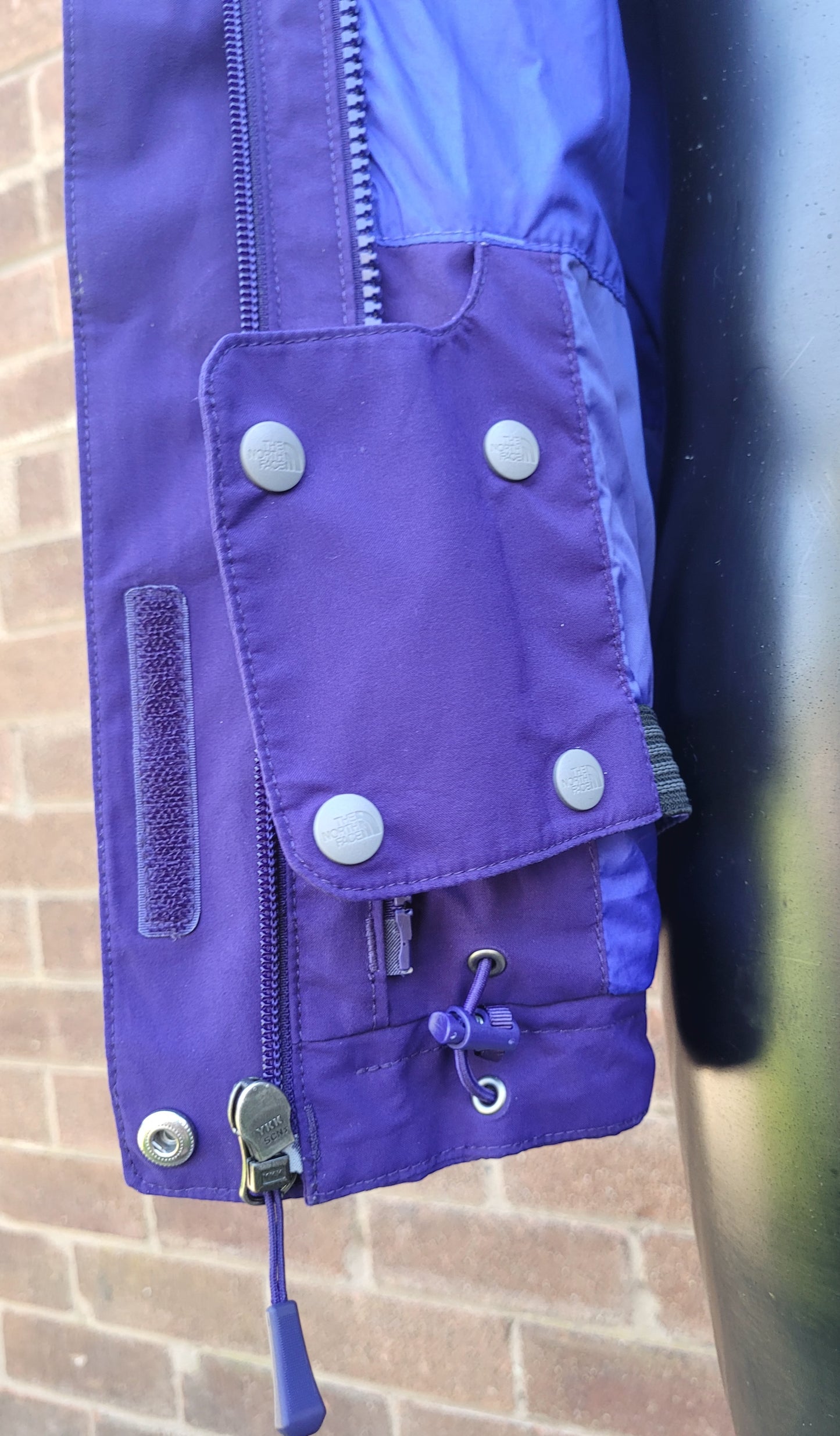 The North Face DryVent Technical Shell Jacket Purple Hooded Coat Size: Medium